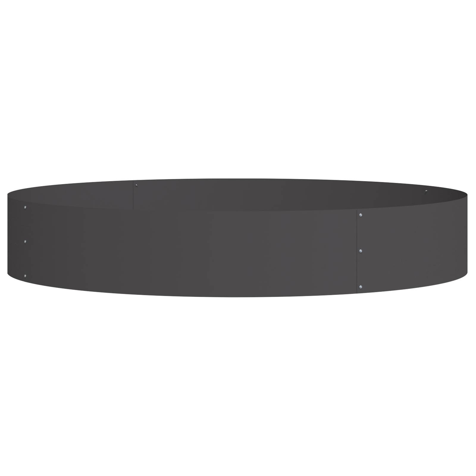 vidaXL großer schwarzer Pflanztopf Schwarz Metall Groß