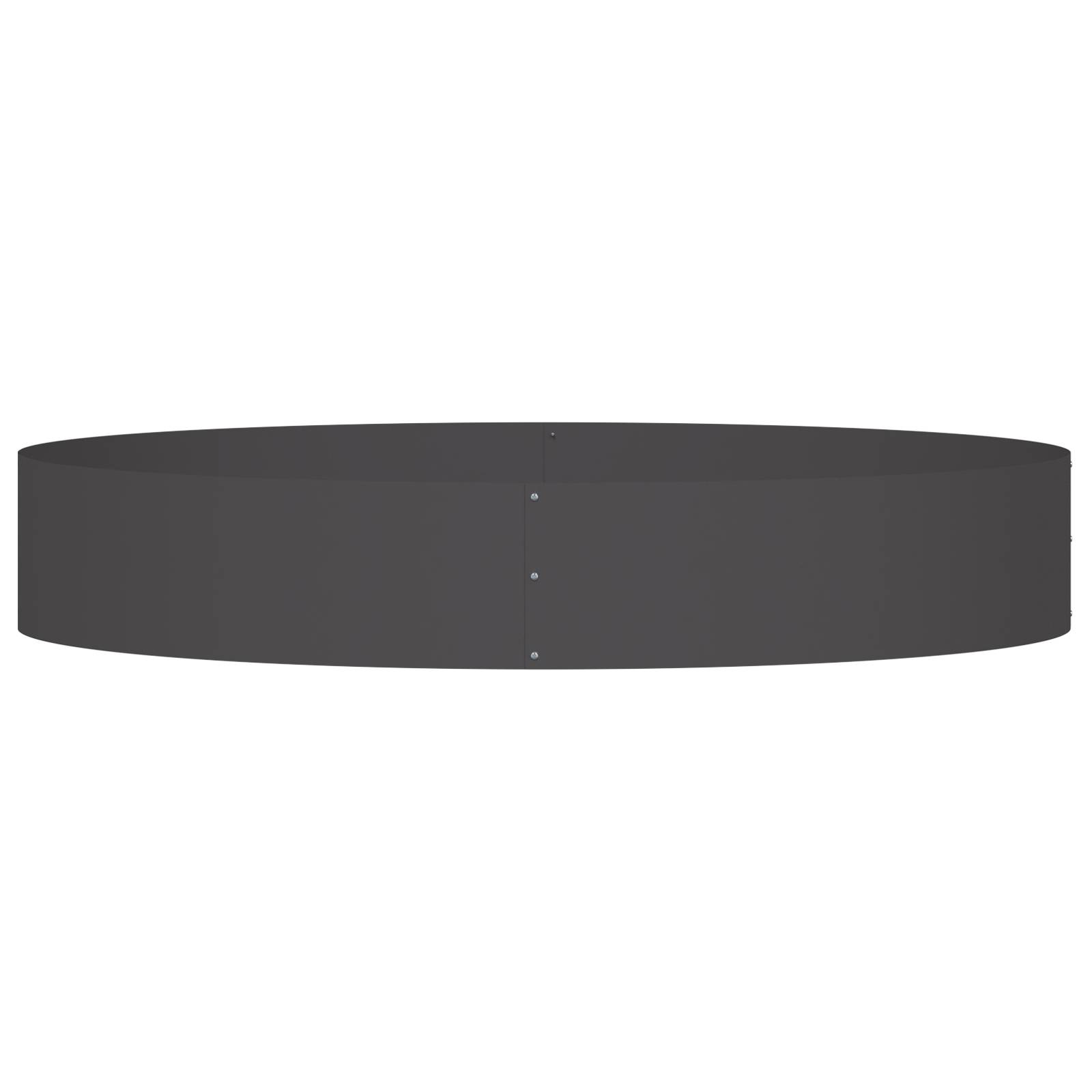 vidaXL großer schwarzer Pflanztopf Schwarz Metall Groß