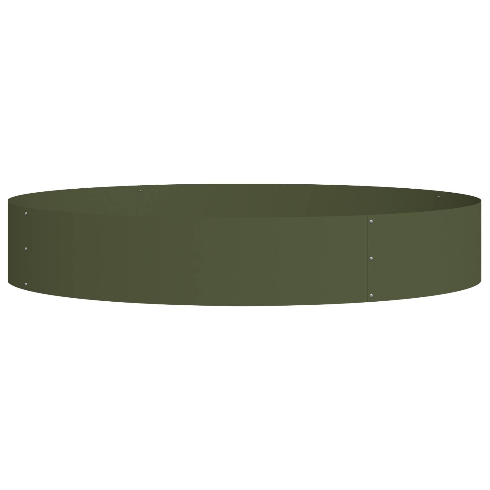 vidaXL Olivgrüne Pflanzgefäße Olivgrün Metall Groß Pflanzgefäße