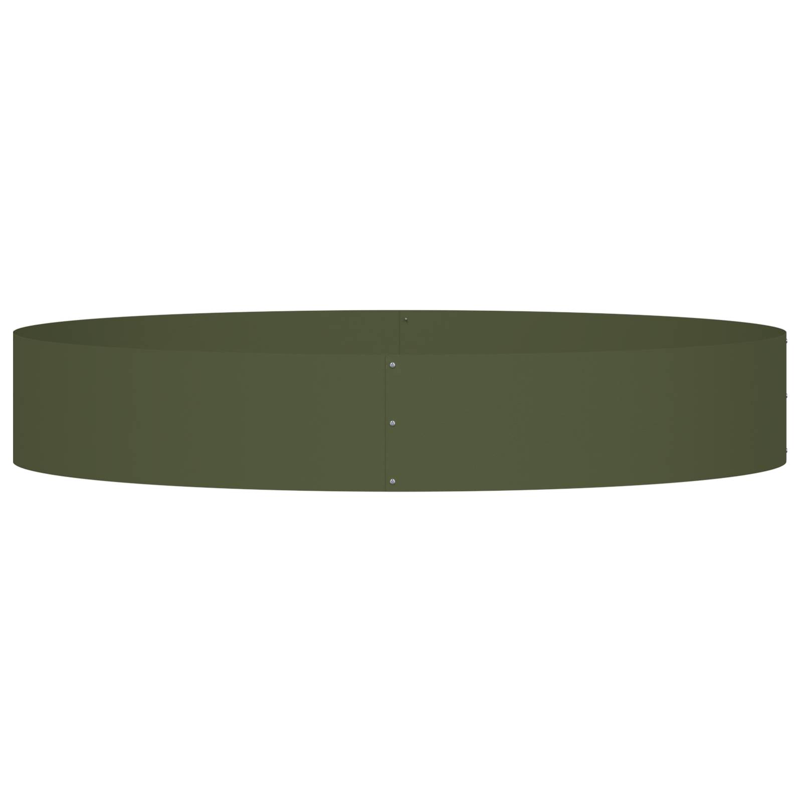 vidaXL Olivgrüner Pflanzkübel Olivgrün Metall Groß Langlebig