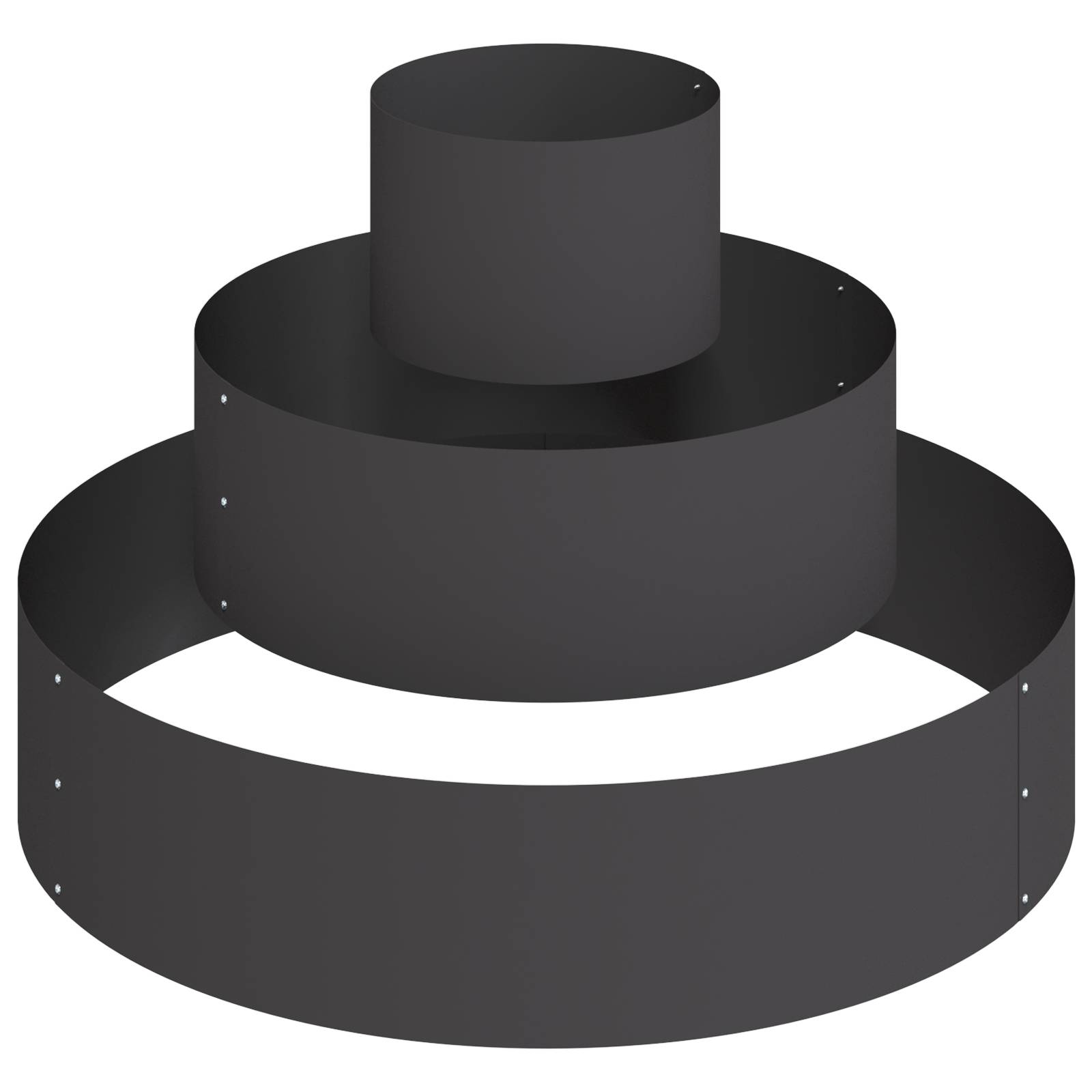 vidaXL Metallpflanzgefäß Stahl/schwarz Stahl Groß Modular
