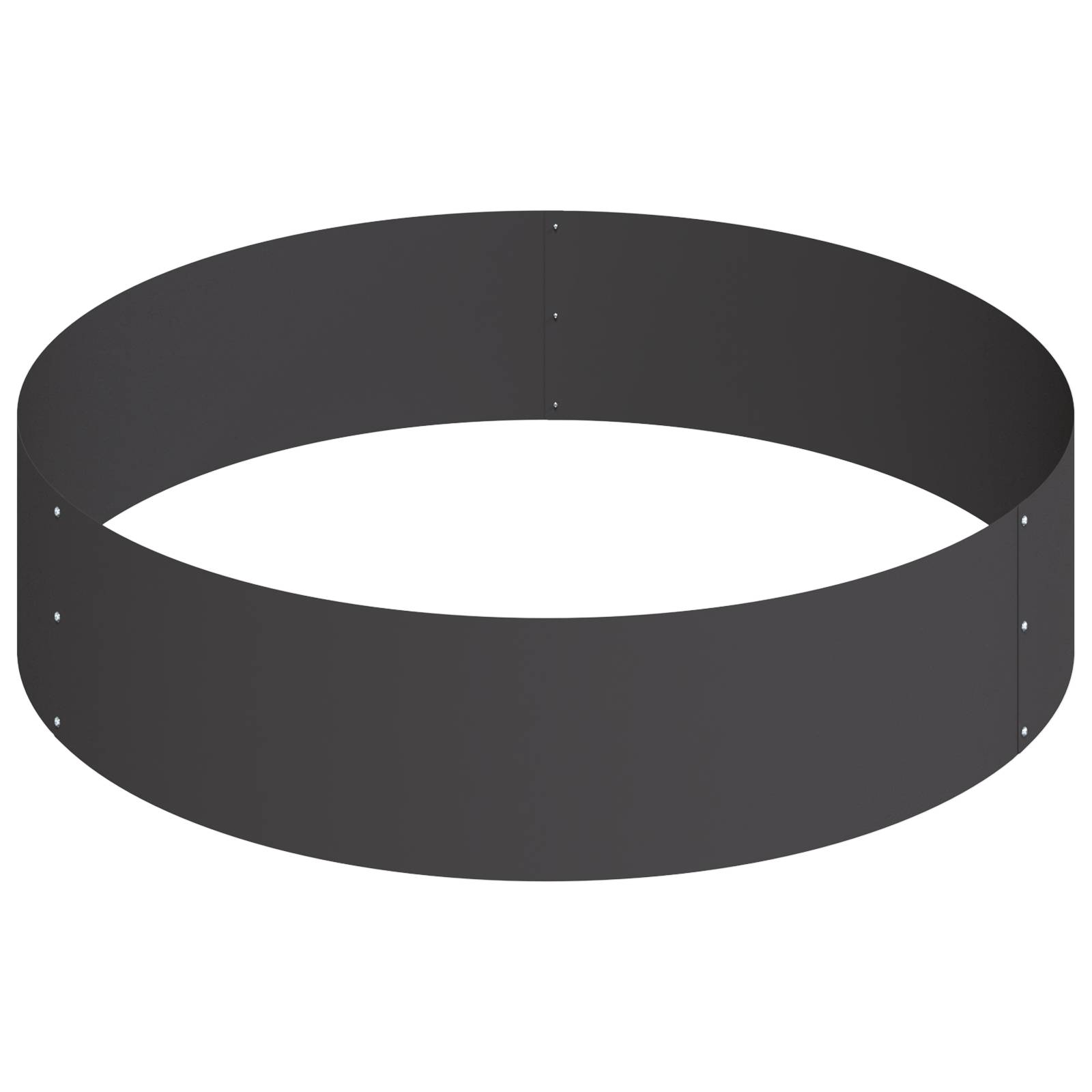 vidaXL Metallpflanzgefäß Stahl/schwarz Stahl Groß Modular