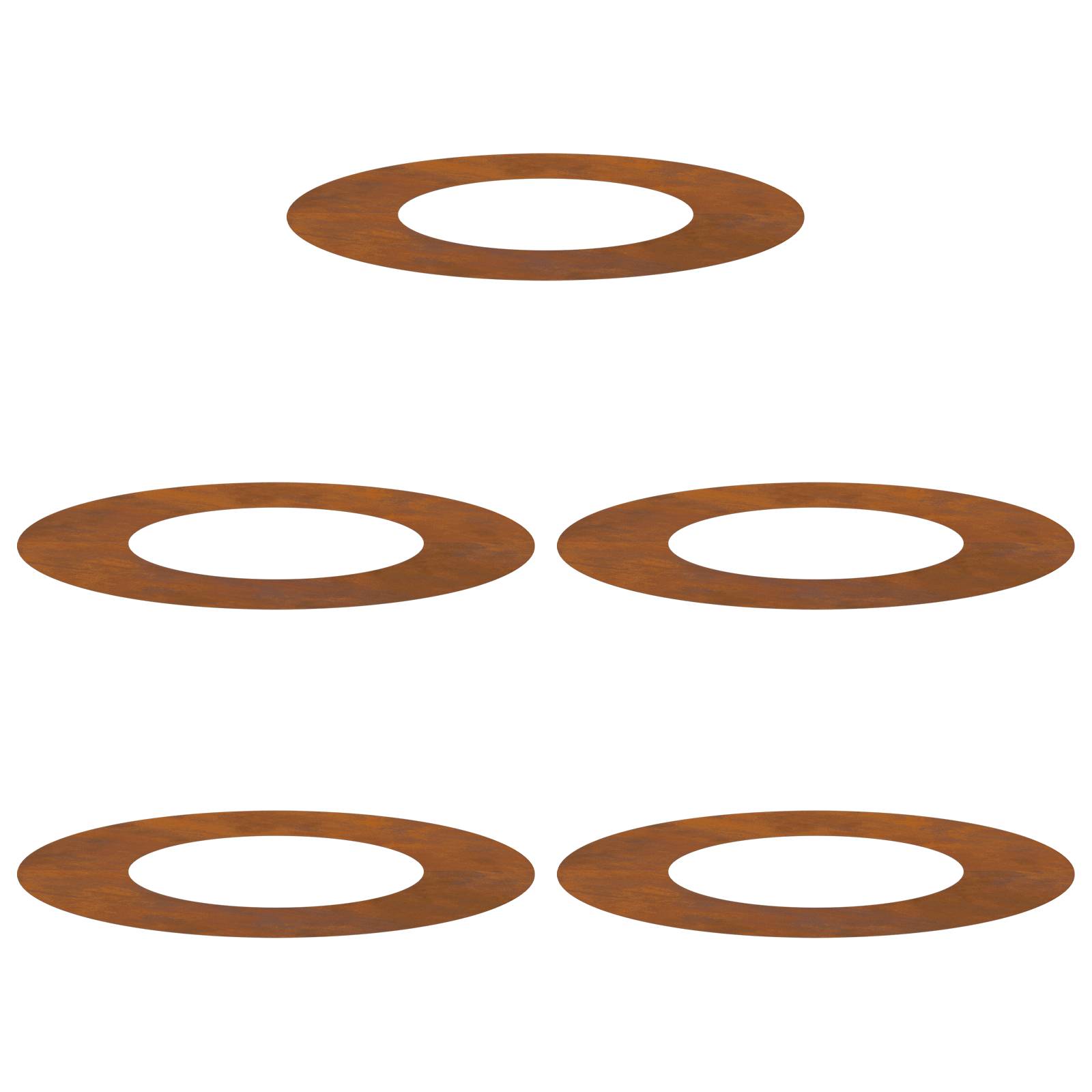 vidaXL Cortenstahl Blumentopf Cortenstahl Mittel Dekorative Intarsien