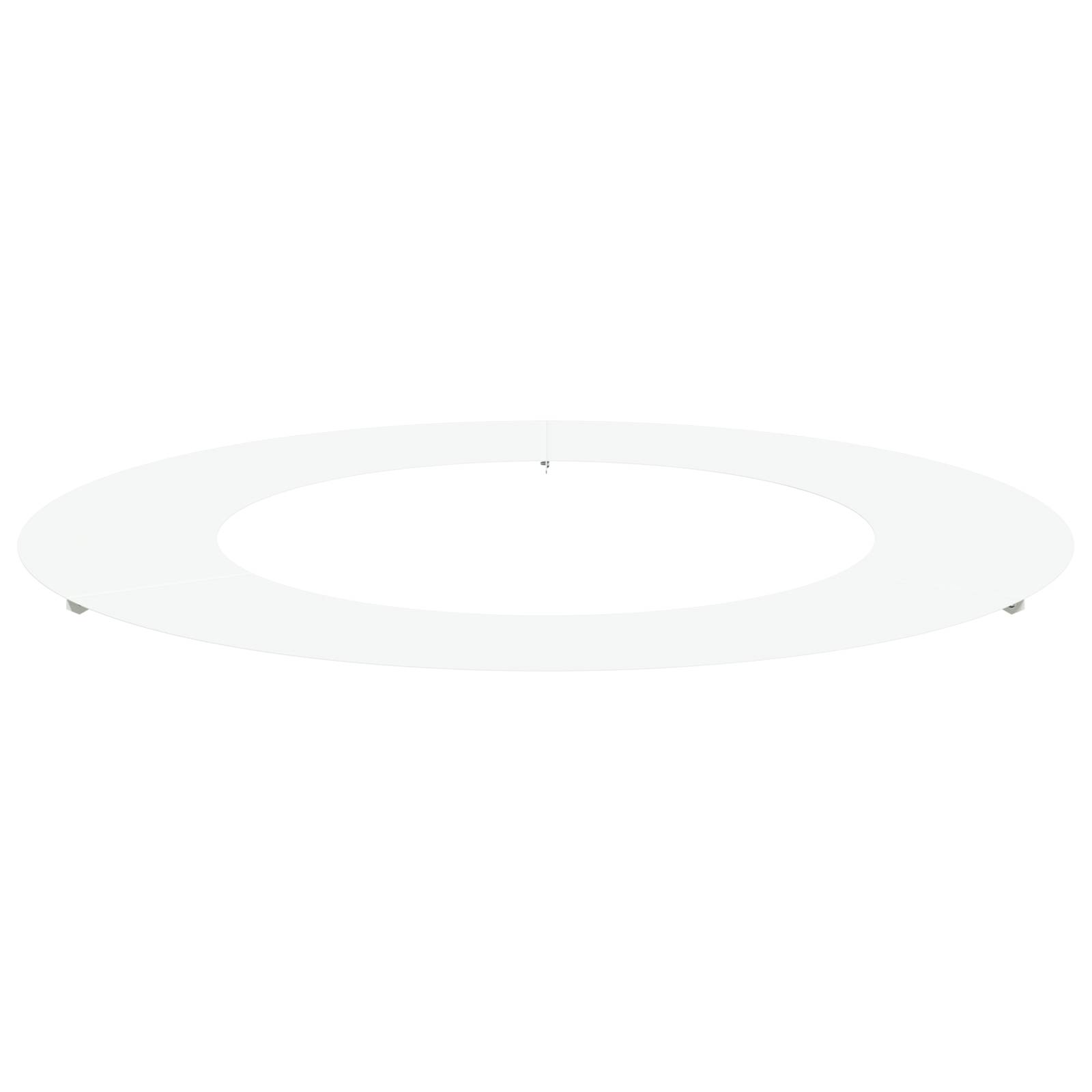 vidaXL weißer Metallpflanzer Weiß Metall 80 cm Durchmesser