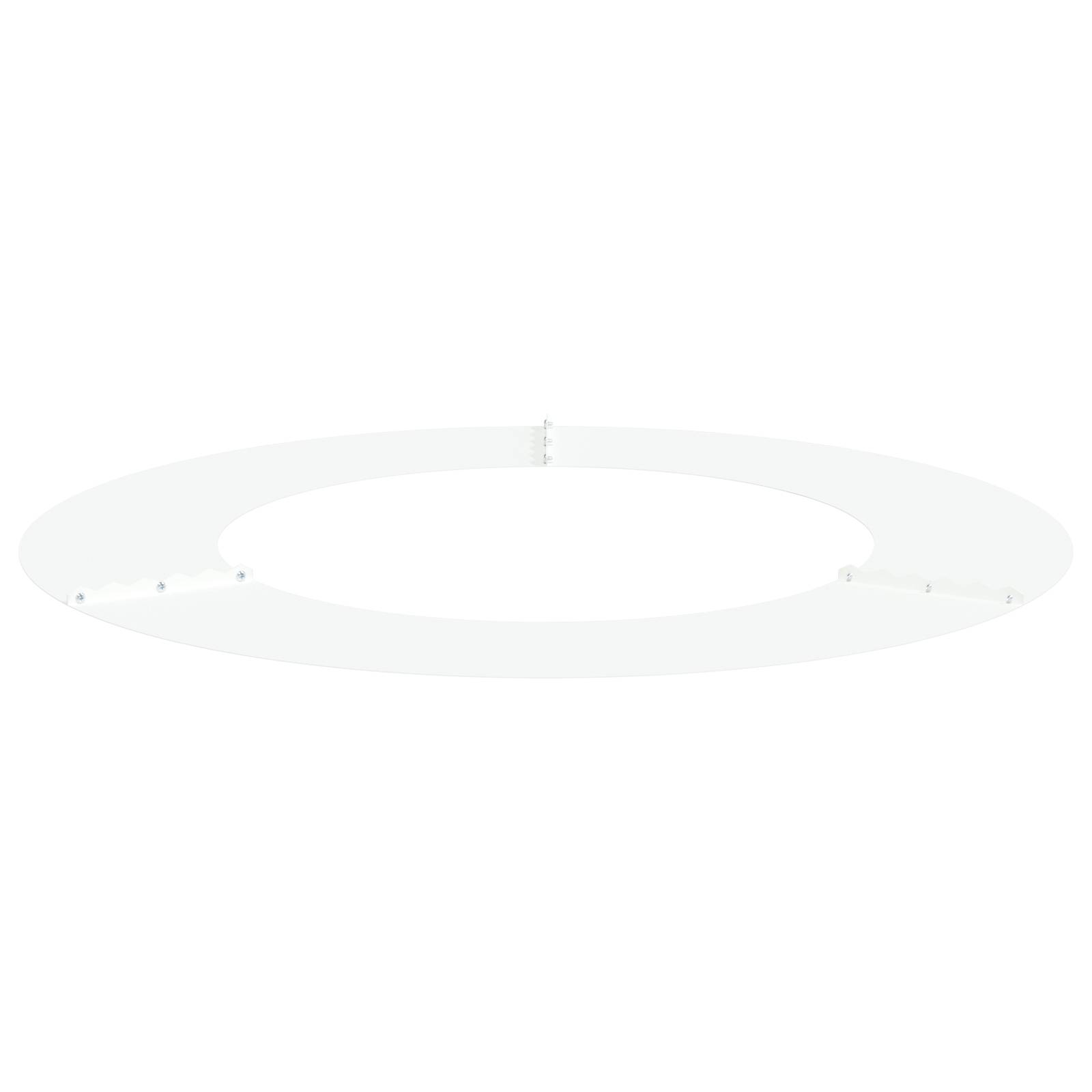 vidaXL weißer Metallpflanzer Weiß Metall 80 cm Durchmesser