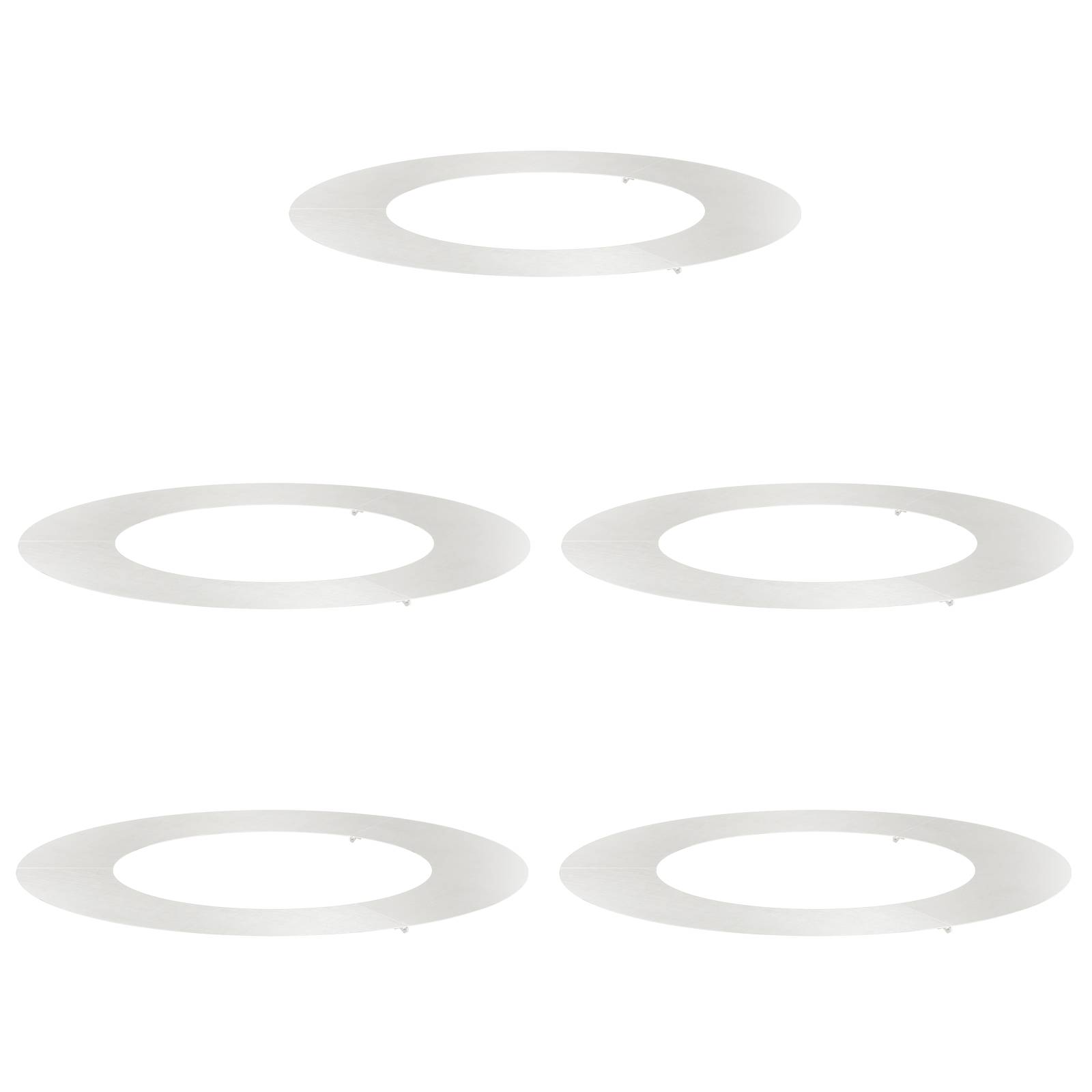 vidaXL Edelstahl Pflanzer Edelstahl Groß Langlebig Rund Modern