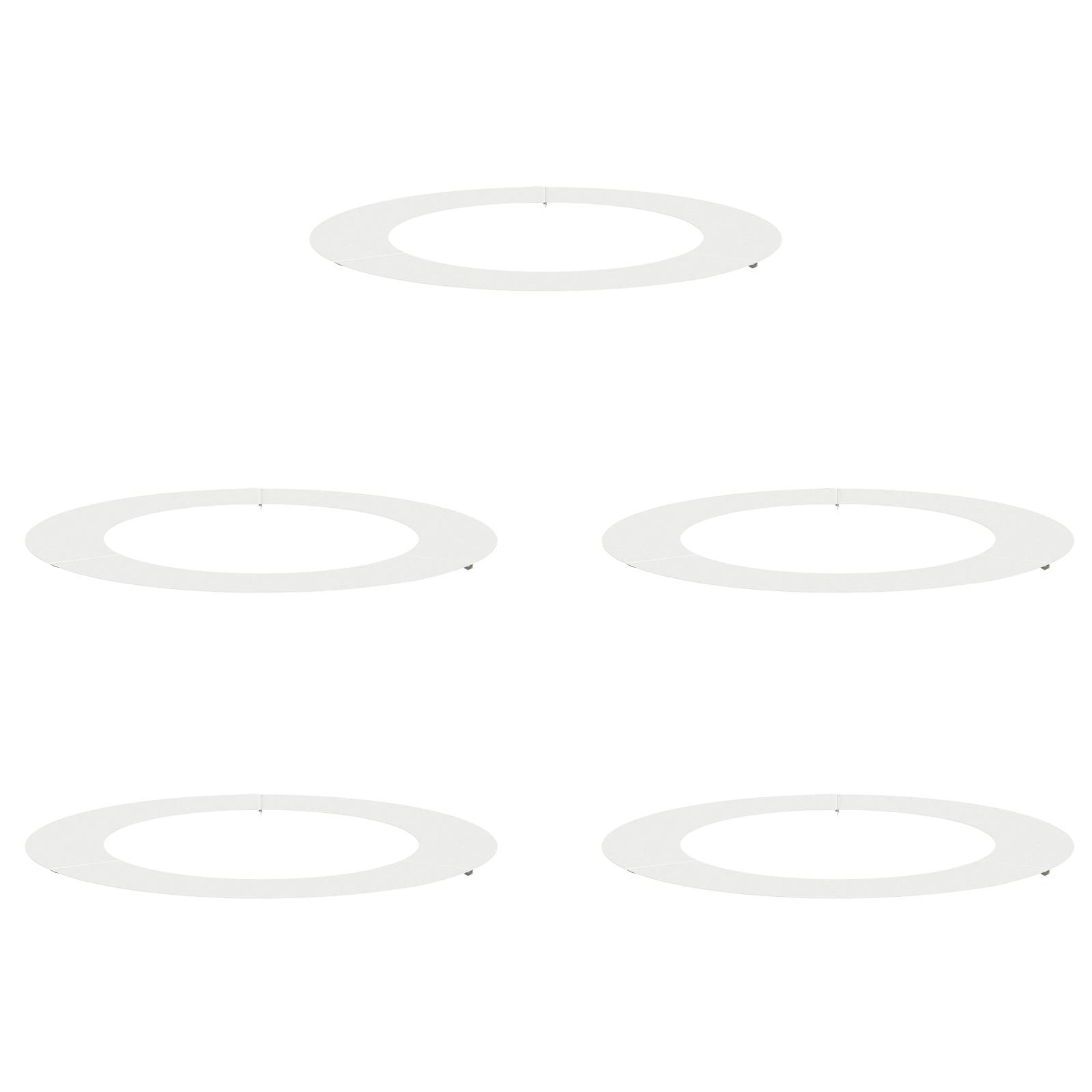 vidaXL Weiße Pflanzkübel Weiß Kunststoff Groß Zusammenklappbar