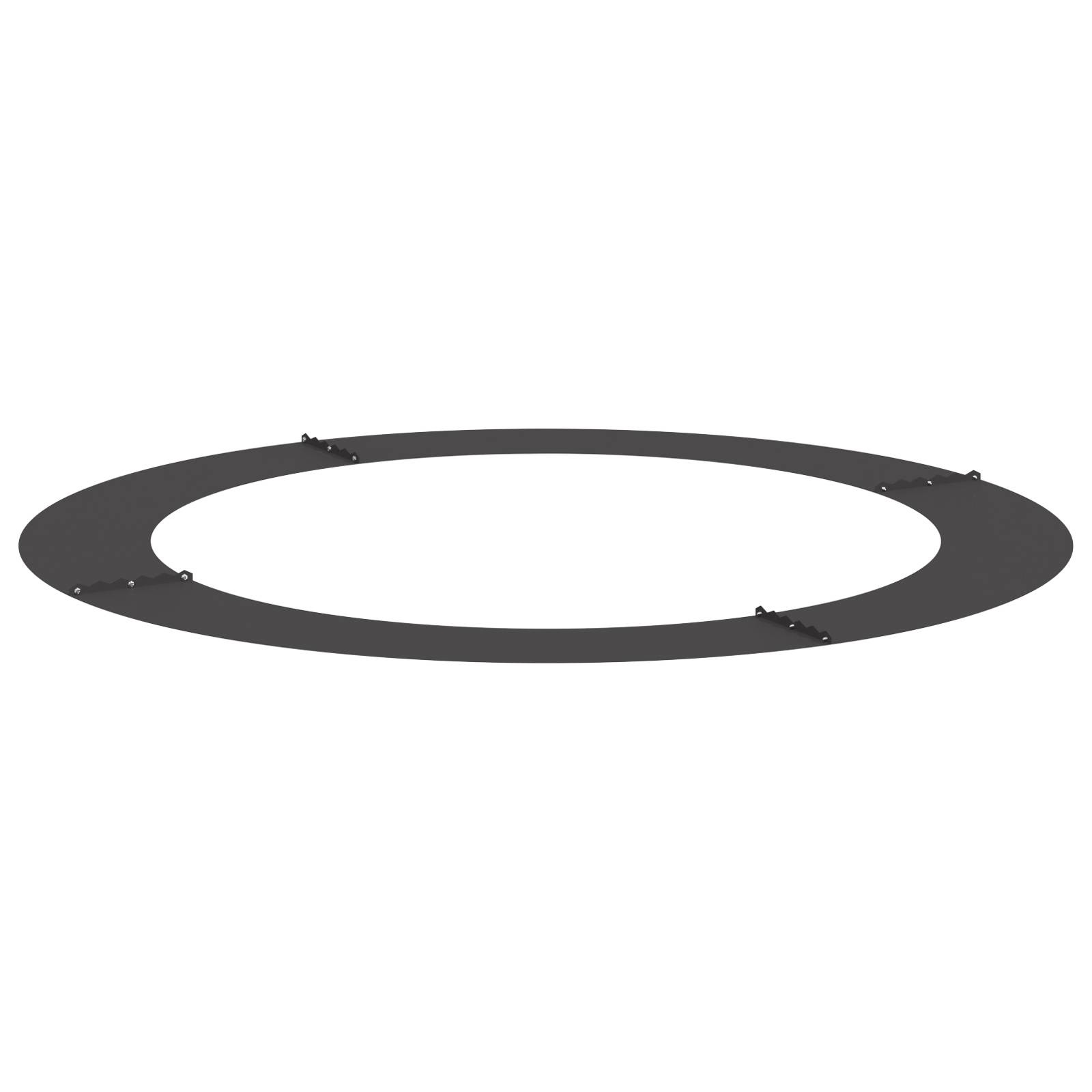 vidaXL Großer Metallpflanzer Schwarz Metall Groß Dekorative Intarsien