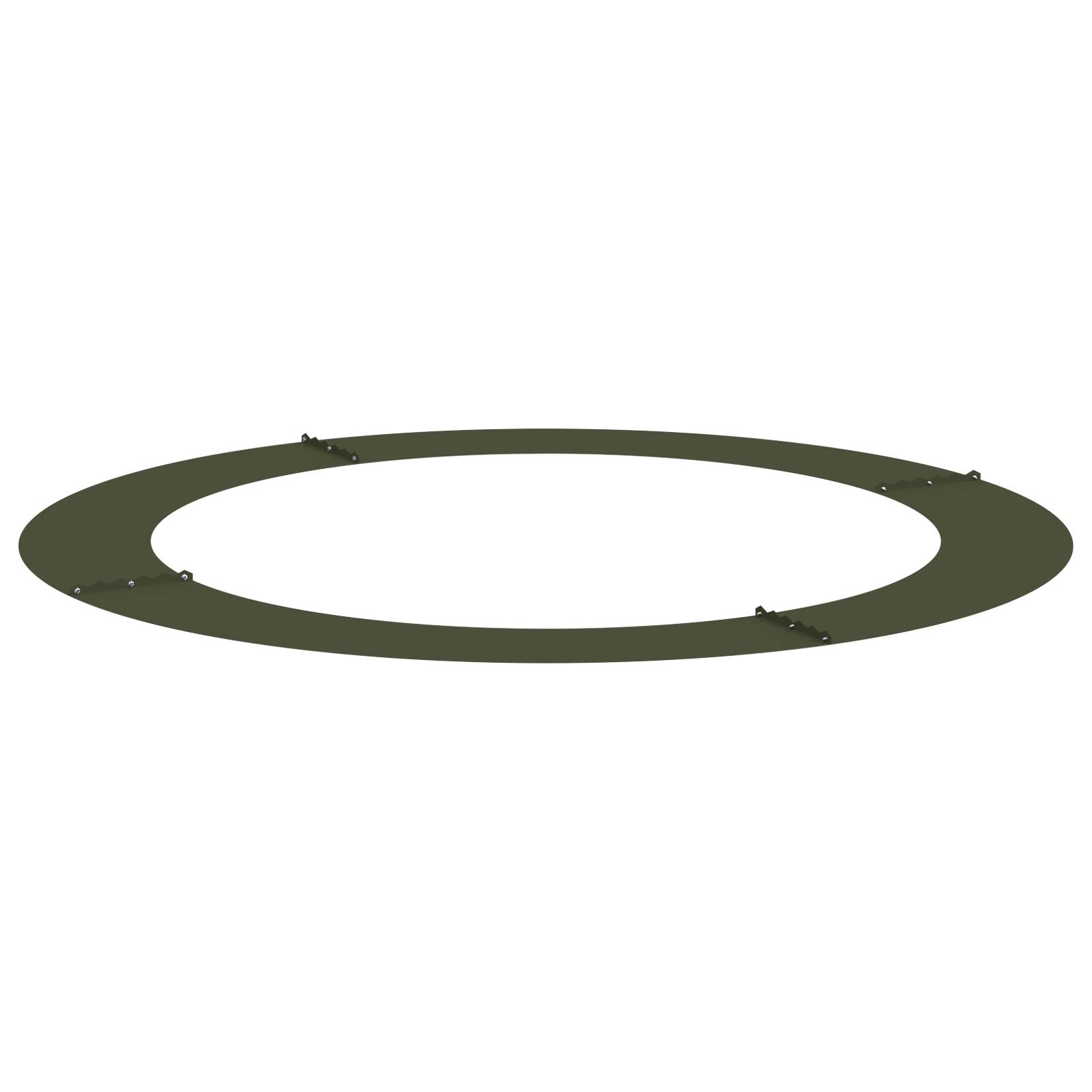 vidaXL Plastikpflanzkübel Olivgrün Kunststoff Groß Pflanzkübel Rund