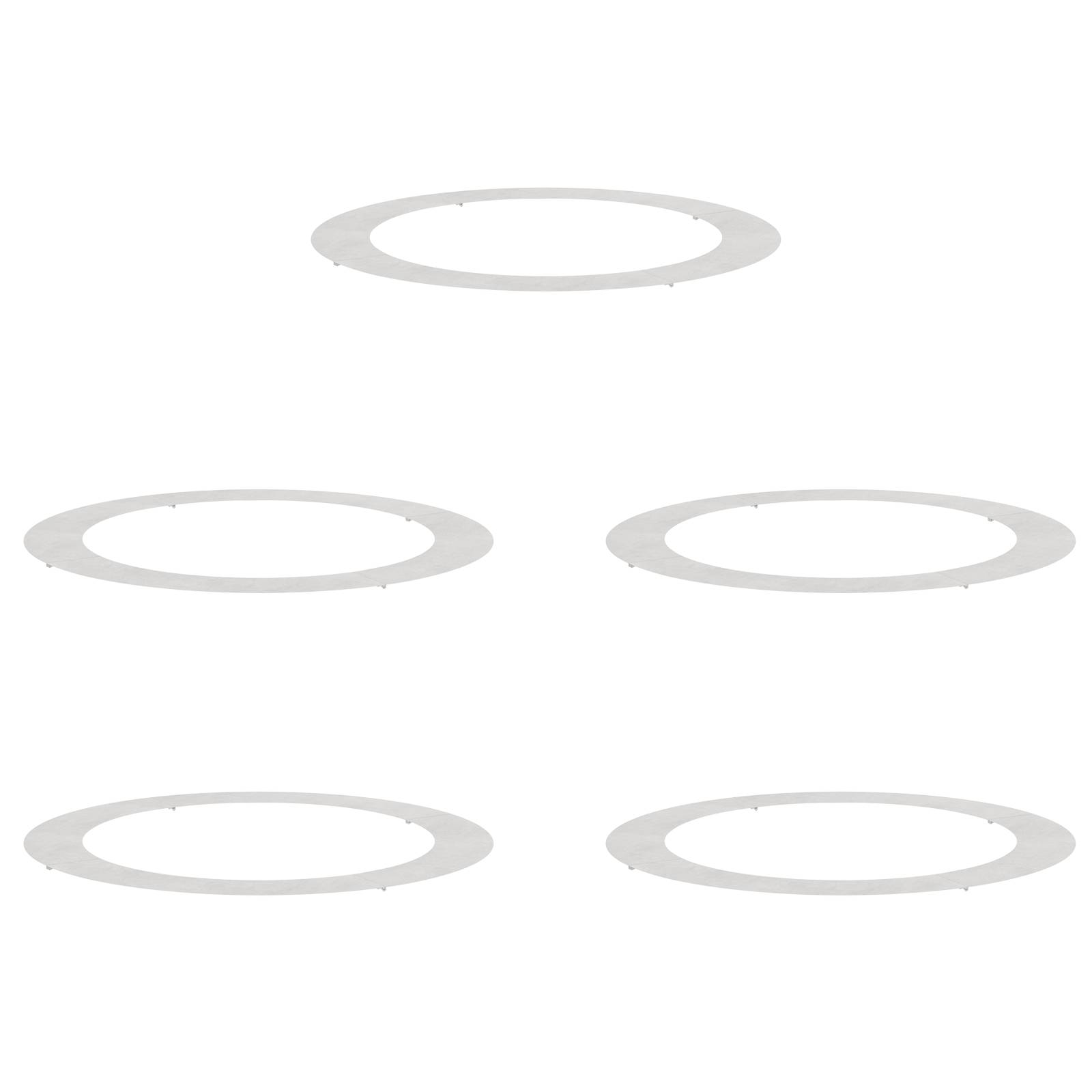 vidaXL Edelstahl Pflanztopf Edelstahl Groß Edelstahl Pflanztopf Rund