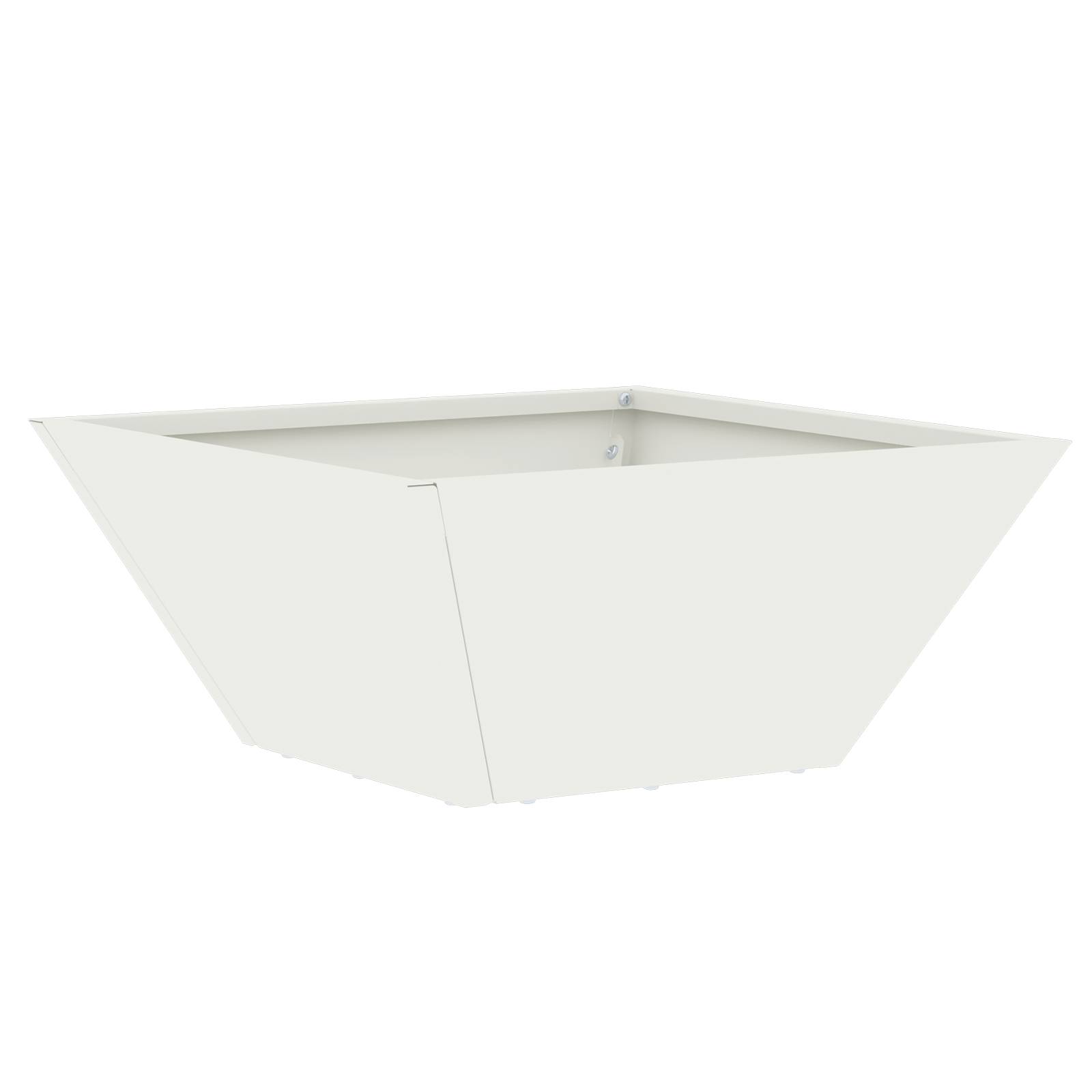 vidaXL Kunststoffpflanzset Weiß Kunststoff 35 x 35 x 15 cm