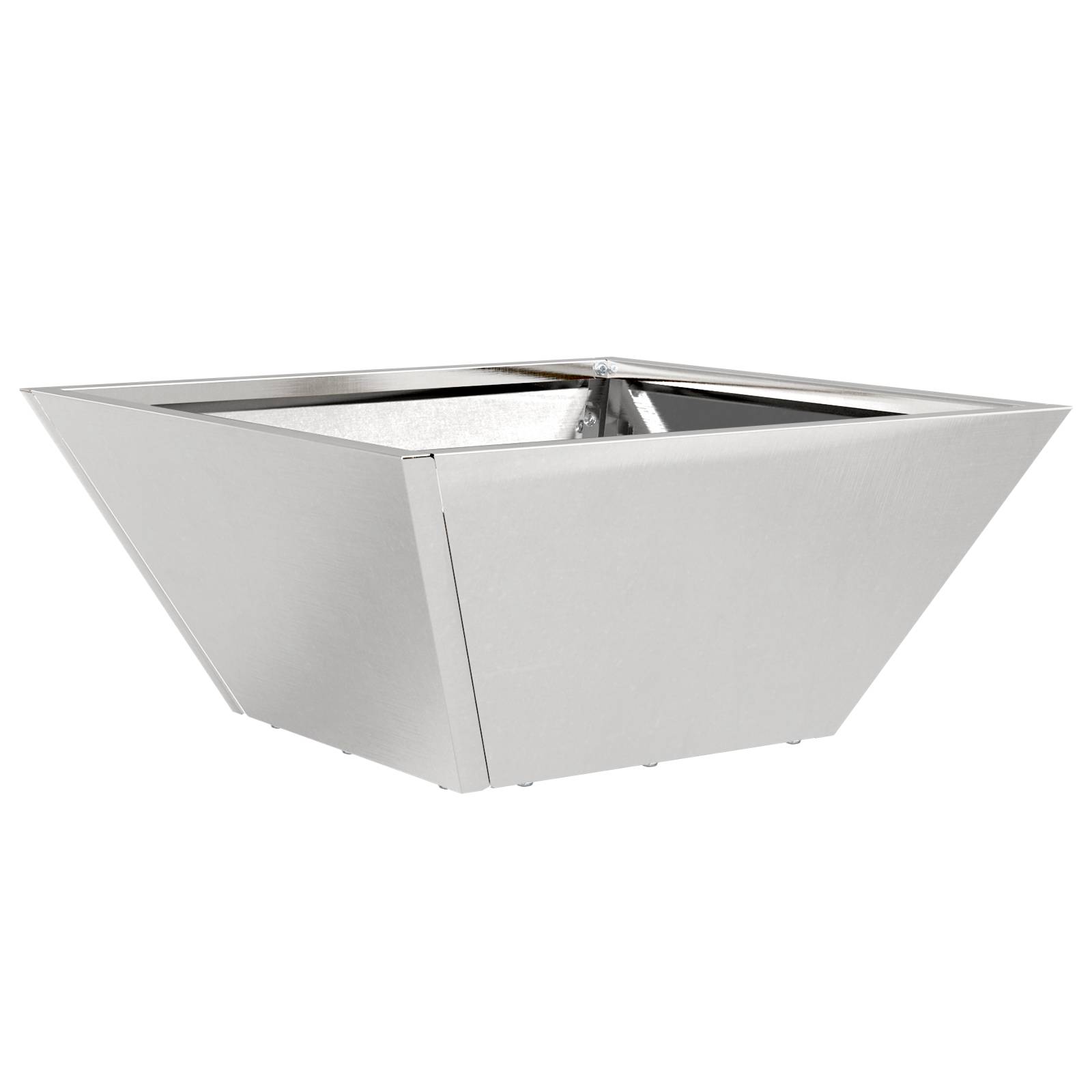 vidaXL Metall Pflanzgefäß Edelstahl 35 x 35 x 15 cm Metall Pflanzgefäß