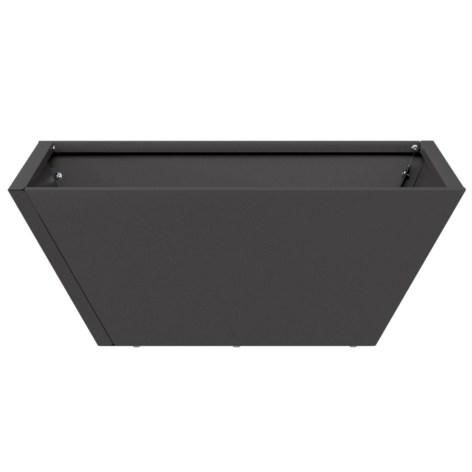 vidaXL Metallpflanzer Schwarz Metall 40 x 40 x 15 cm Langlebig