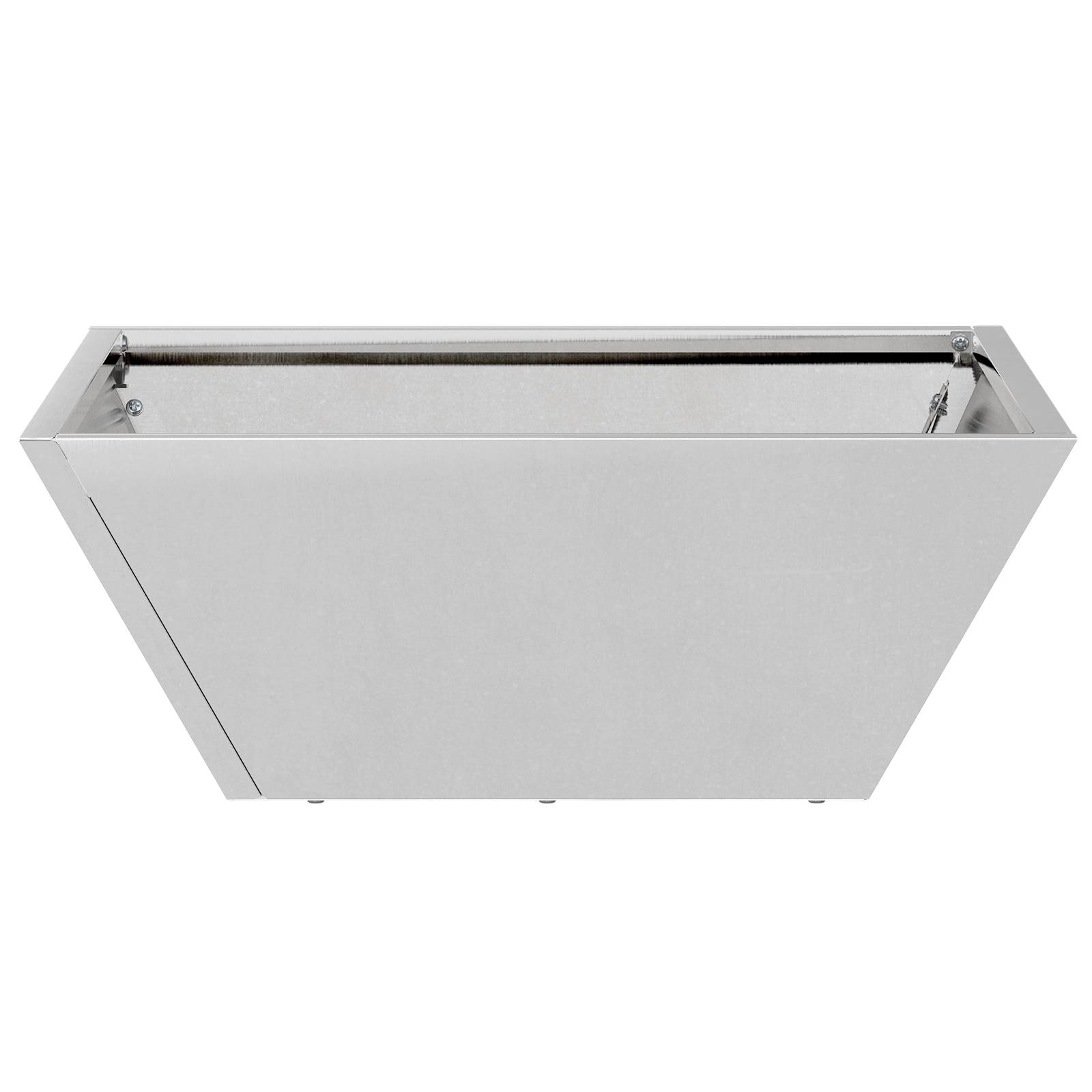 vidaXL Stahlblumentopf Verzinkter Stahl 40 x 40 x 15 cm Dekorative Details