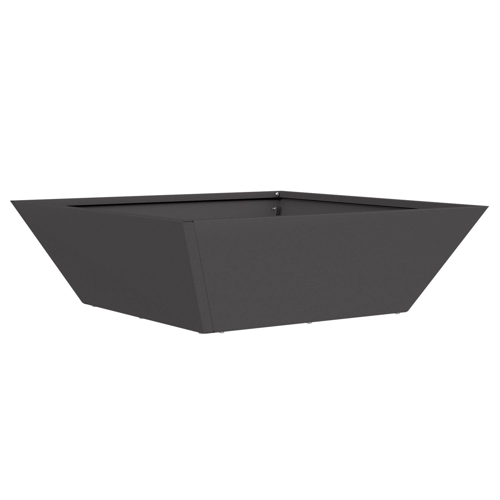 vidaXL Metallpflanzer Schwarz Metall 50 x 50 x 15 cm Dekorative Akzente