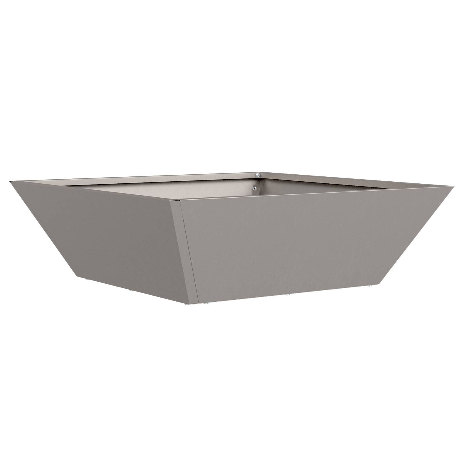 vidaXL Metall Pflanzer Verwitterter Stahl 50 x 50 x 15 cm