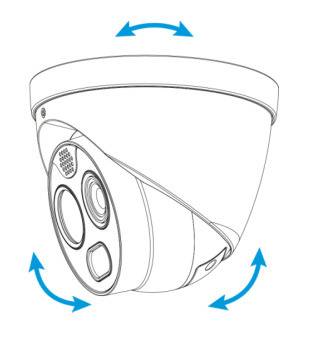 Dahua - TPC-DF1241-B2F2-DW-S8 - Thermal - Eyeball, - 4MP/2mm fix Objektiv - Thermal: 256x192 /2mm fix Objektiv / Spektr