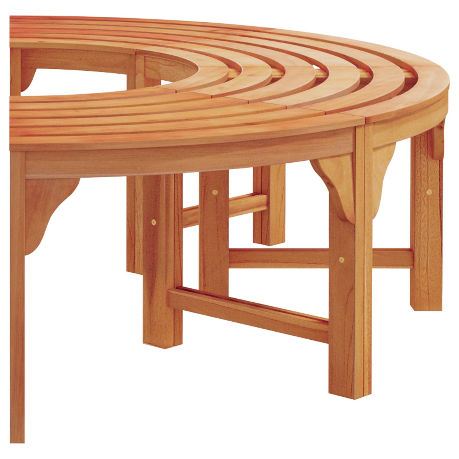 vidaXL Baumbank 160 cm Massivholz Eukalyptus