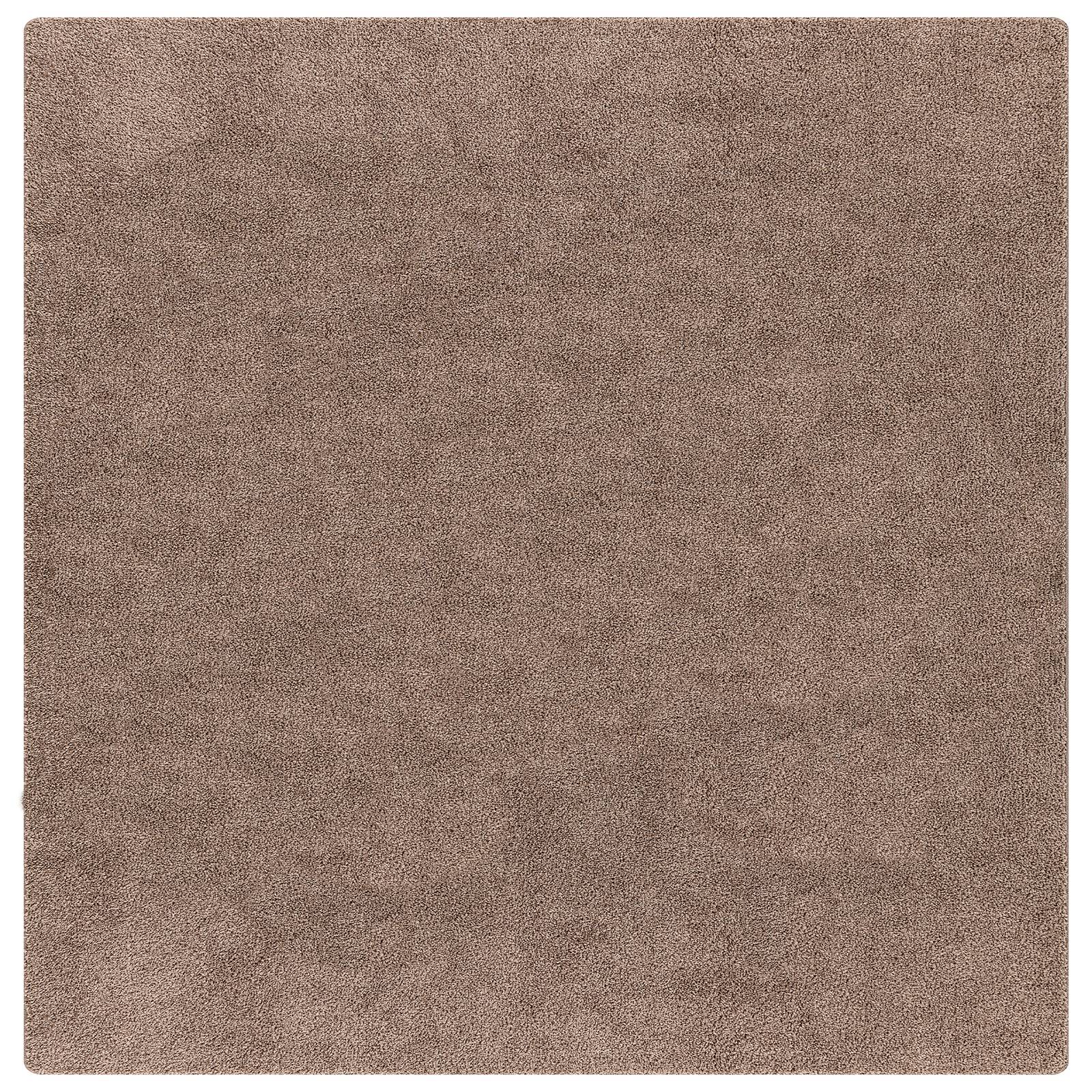 vidaXL Shaggy-Teppich mit Latexrücken Braun 200x200 cm
