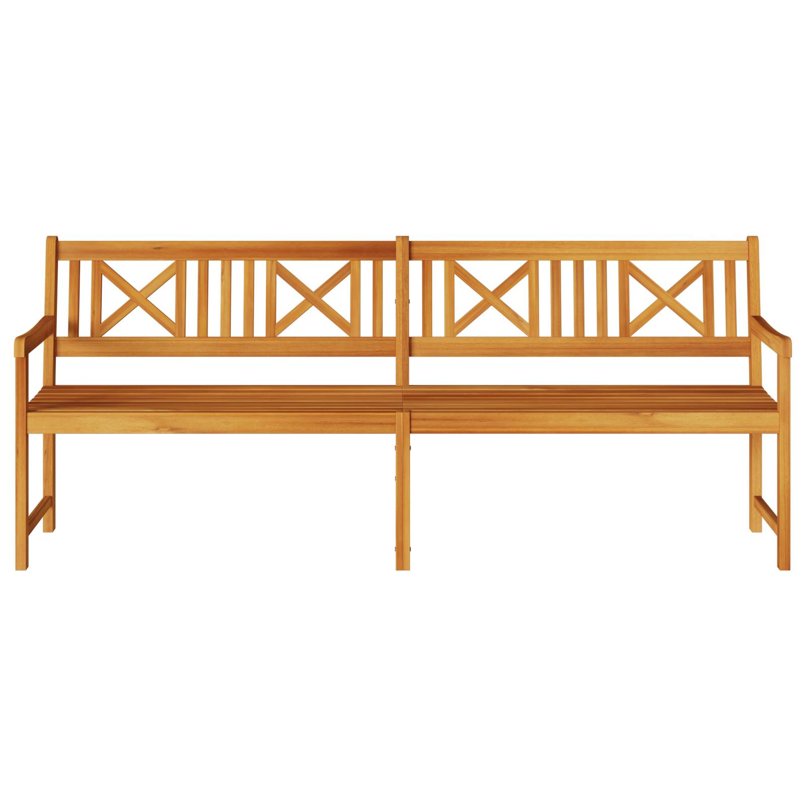 vidaXL Gartenbank 220x56x90 cm Massivholz Akazie