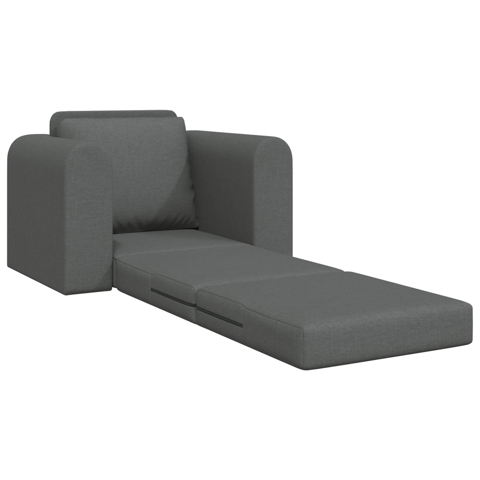 vidaXL Boden Sofa Bett 2-in-1 Dunkelgrau 98x71x83 cm Stoff