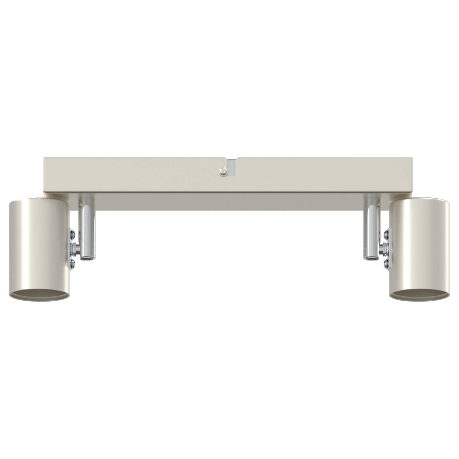 vidaXL Deckenstrahler 2 Wege verstellbar gebürsteter Nickel E27