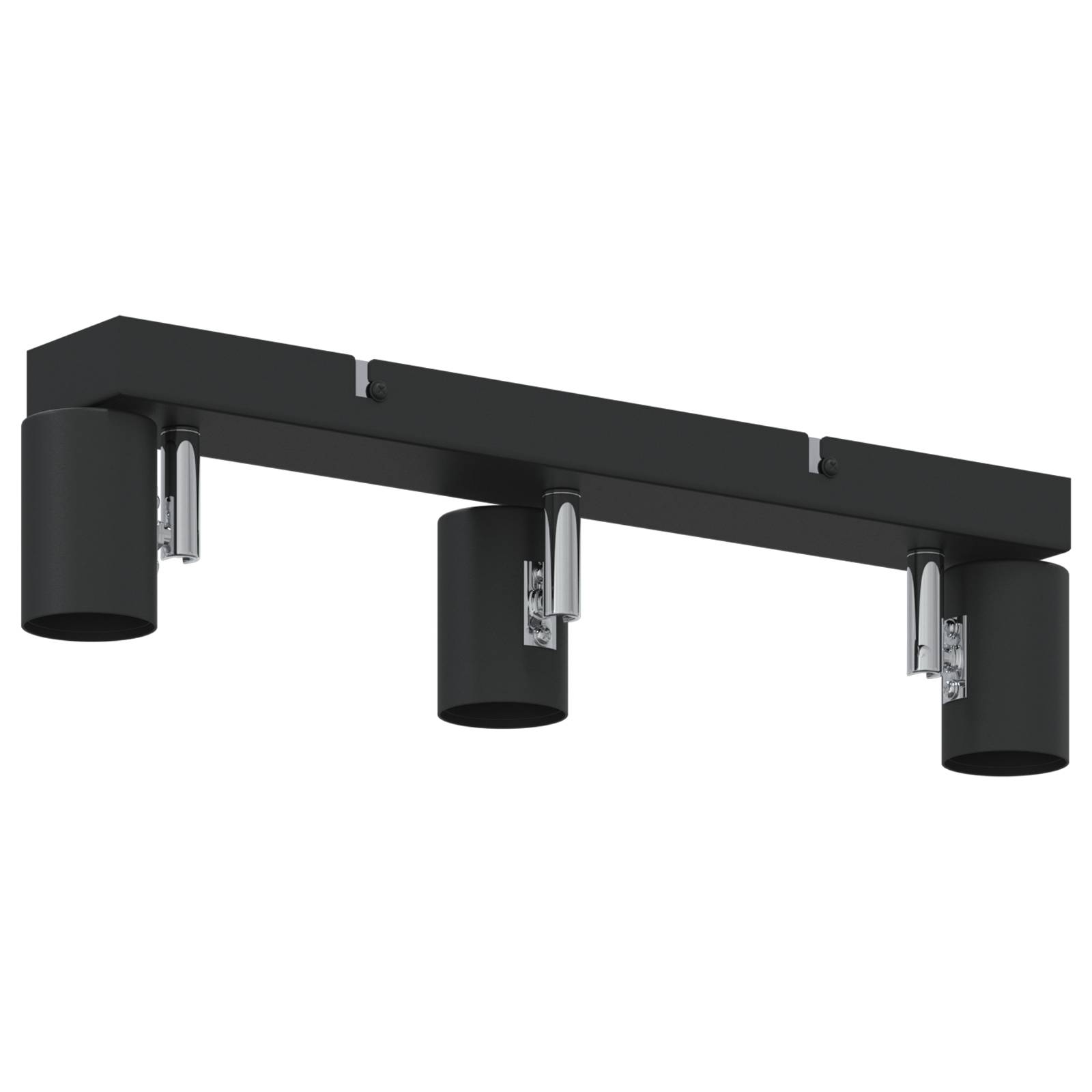 vidaXL Deckenstrahler 3 Wege Verstellbar Schwarz E27