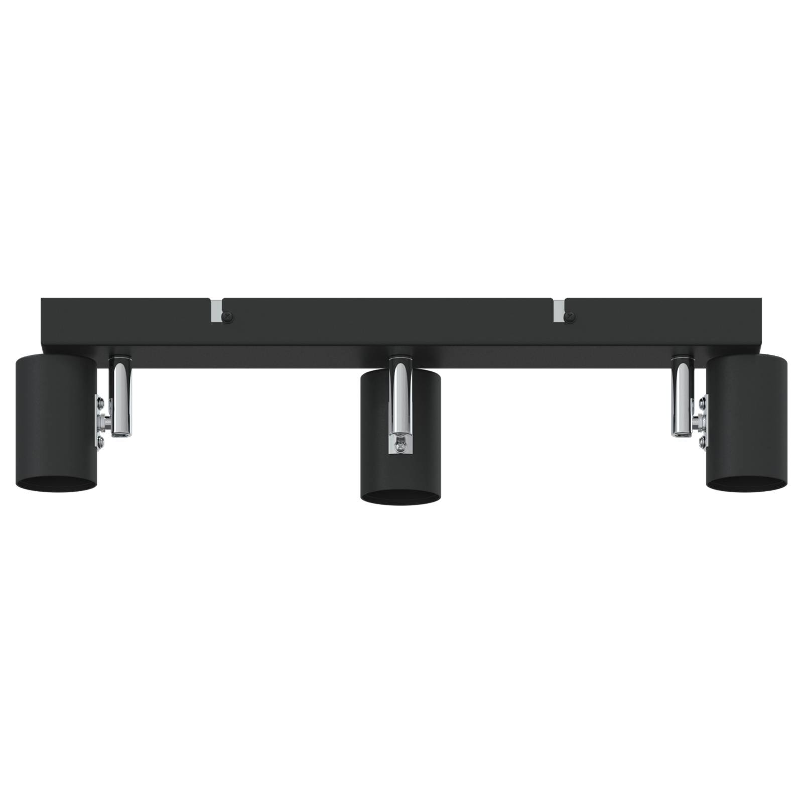 vidaXL Deckenstrahler 3 Wege Verstellbar Schwarz E27