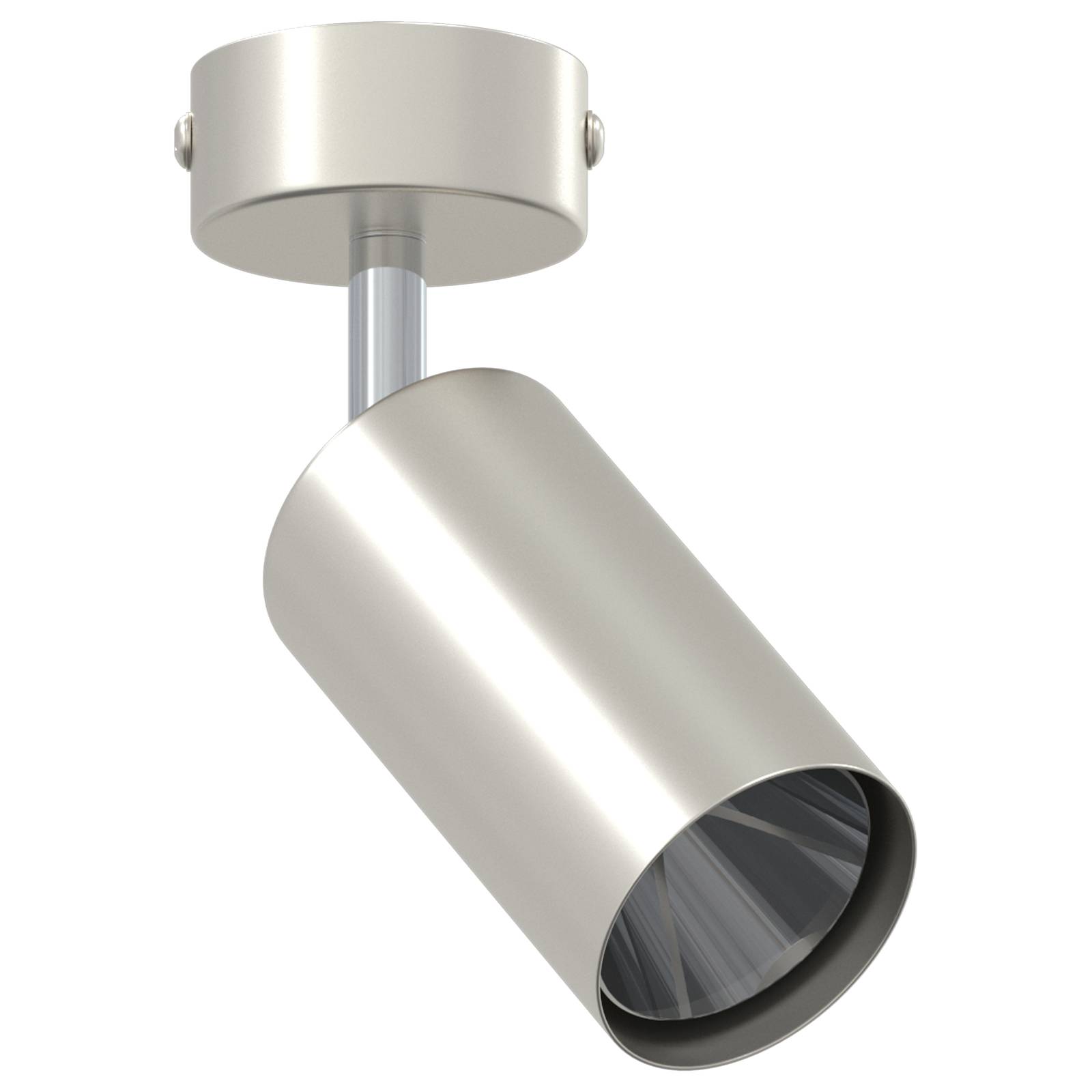 vidaXL Deckenstrahler 1-Flammig Verstellbar Gebürsteter Nickel GU10