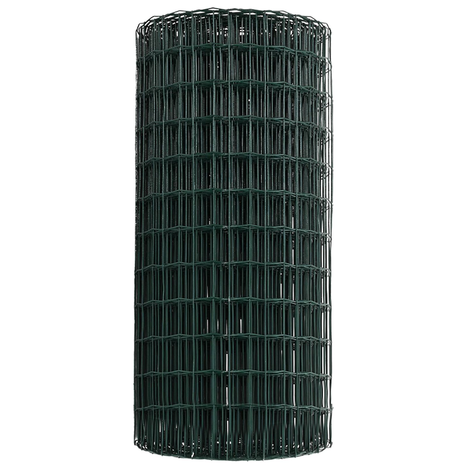 vidaXL Eurozaun Grün 0.4x50 m Stahl