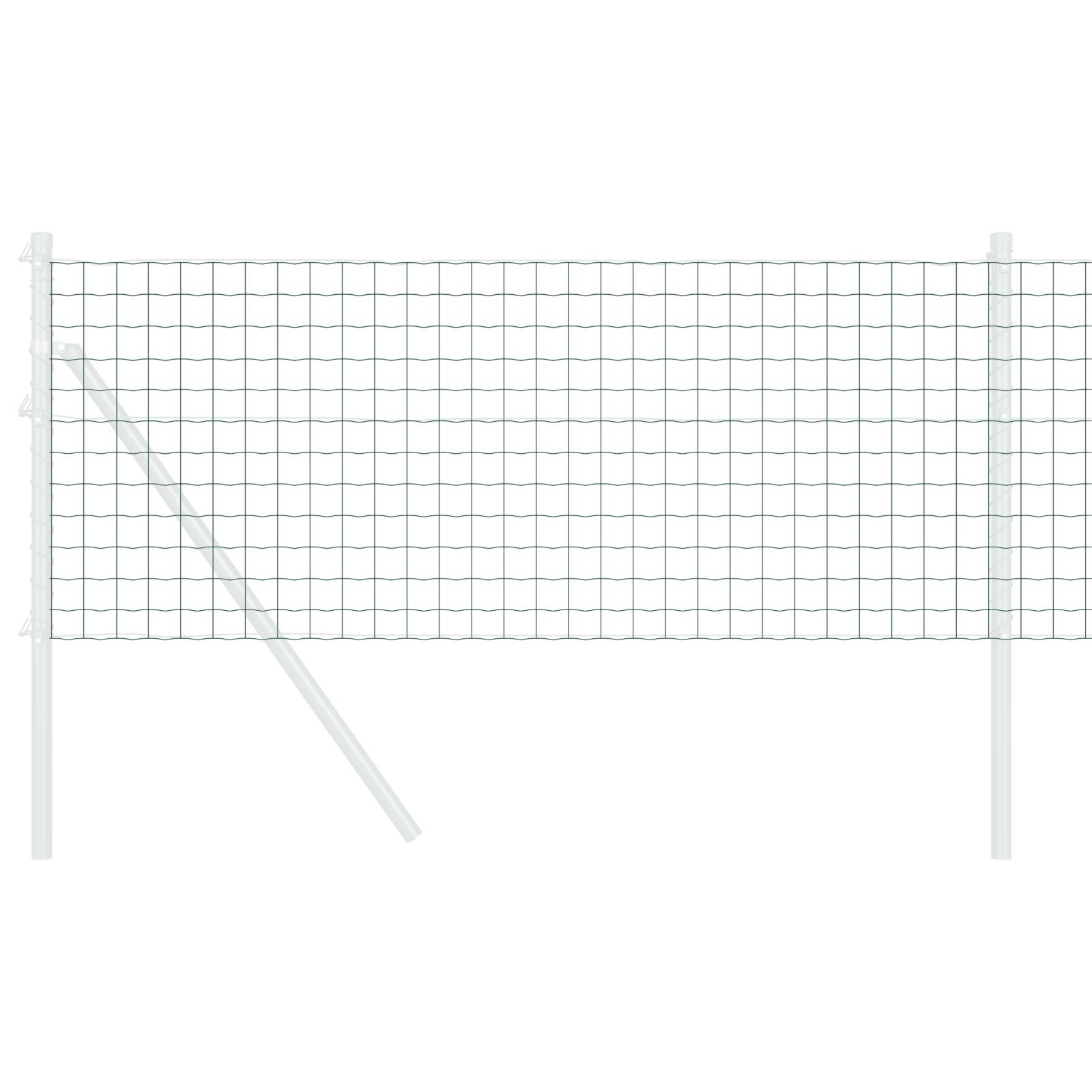 vidaXL Euro Zaun Grün 0,6x10 m Stahl