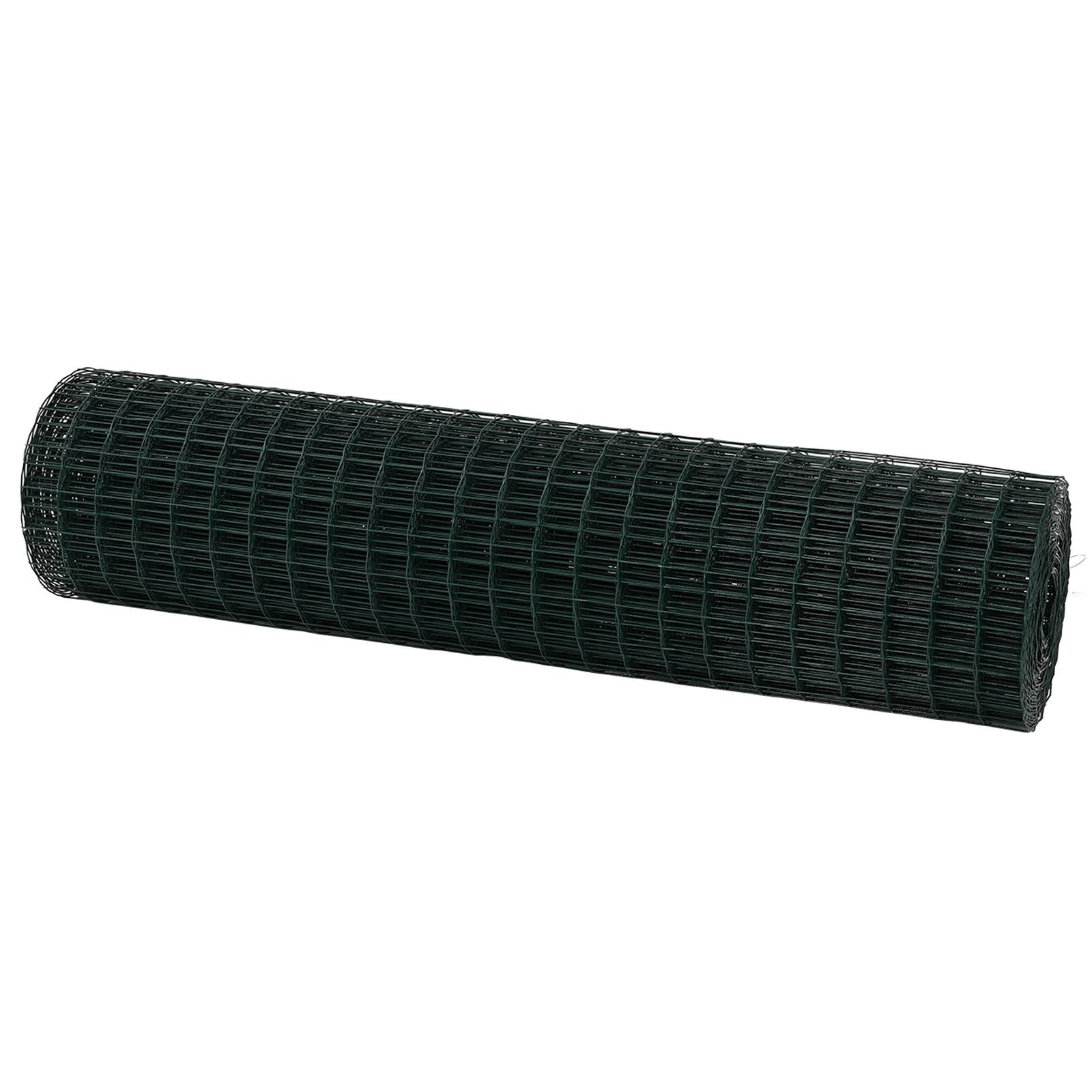 vidaXL Euro Zaun Grün 1x25 m Stahl