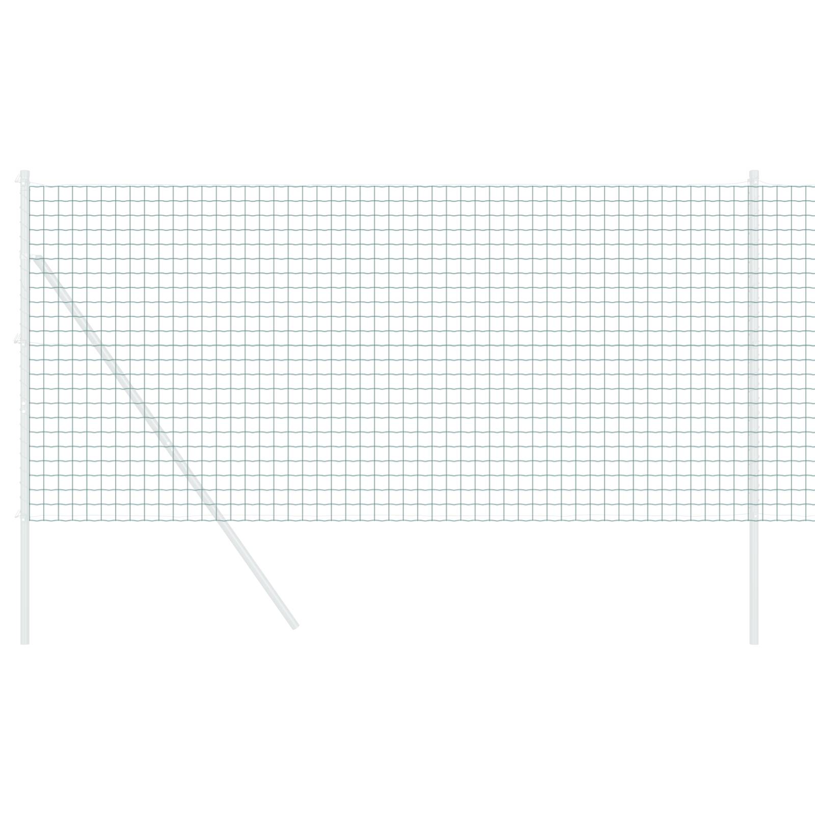 vidaXL Euro Zaun Grün 1,4 x 10 m Stahl