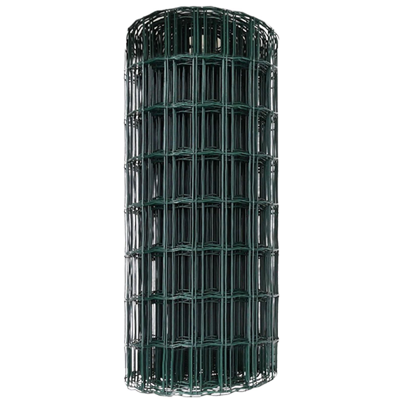 vidaXL Eurozaun Grün 0.6x25 m Stahl