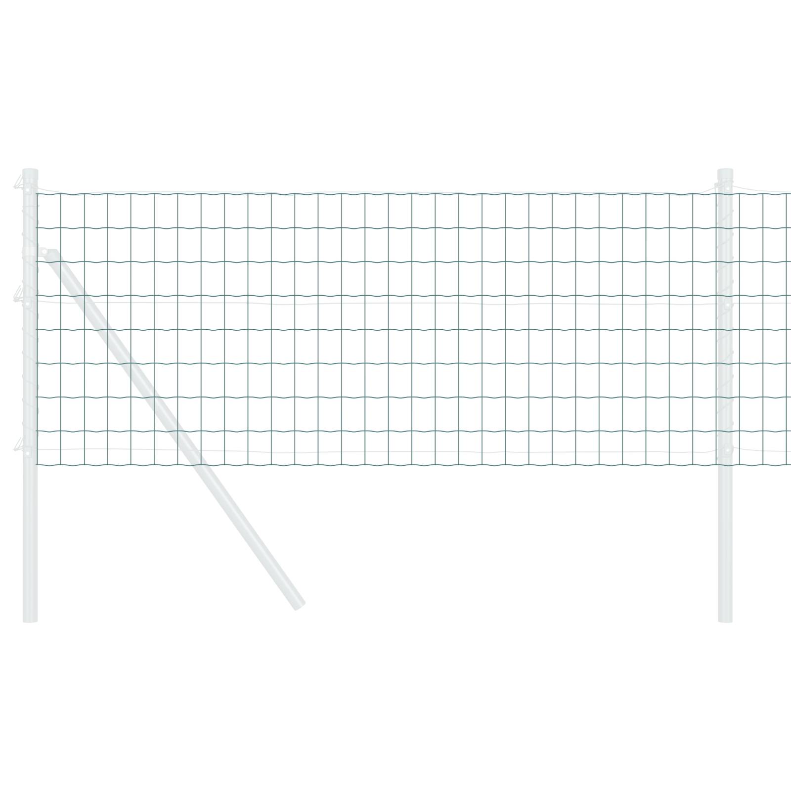 vidaXL Eurozaun Grün 0.6x50 m Stahl