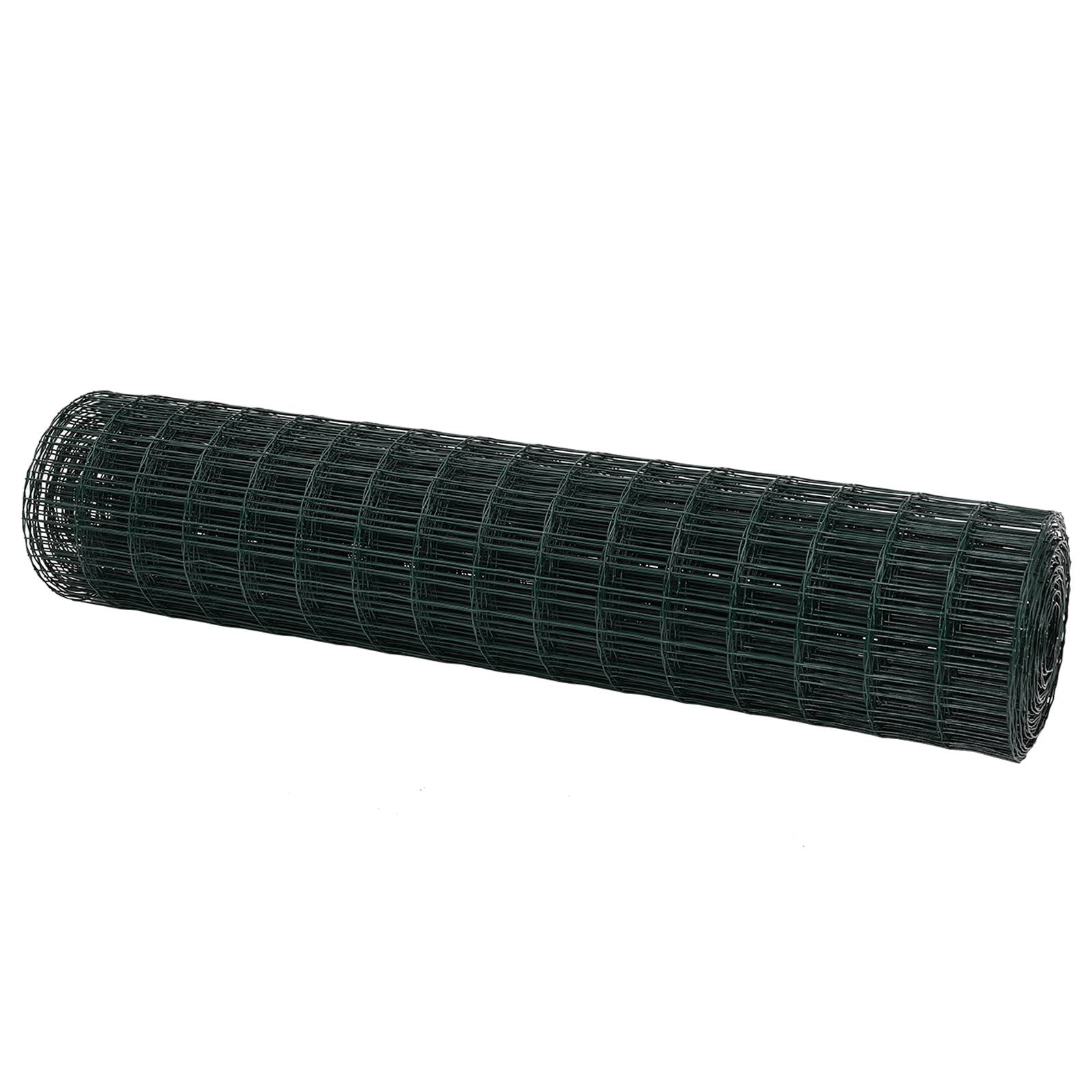 vidaXL Eurozaun Grün 1.4x10 m Stahl