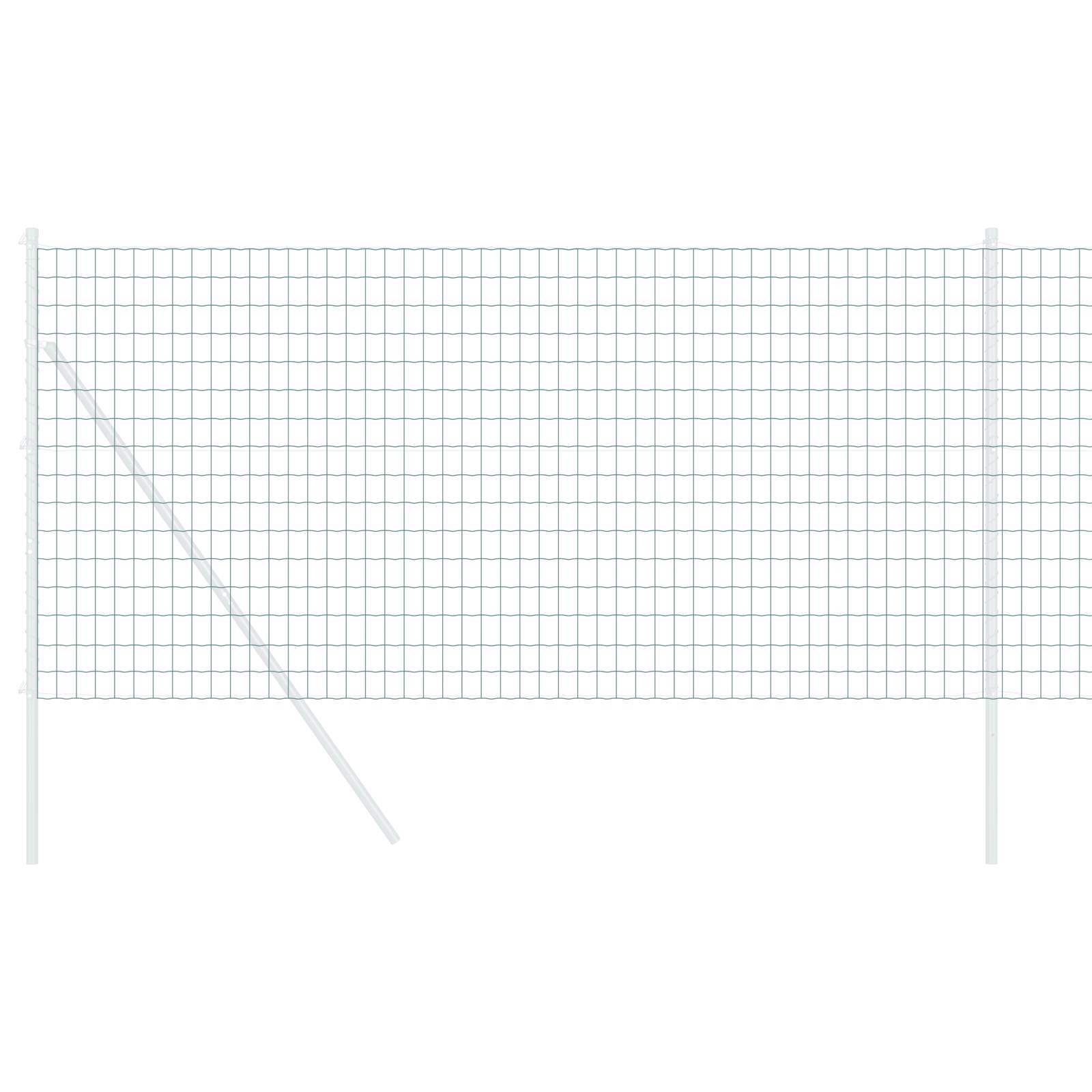 vidaXL Eurozaun Grün 1,2x10 m Stahl