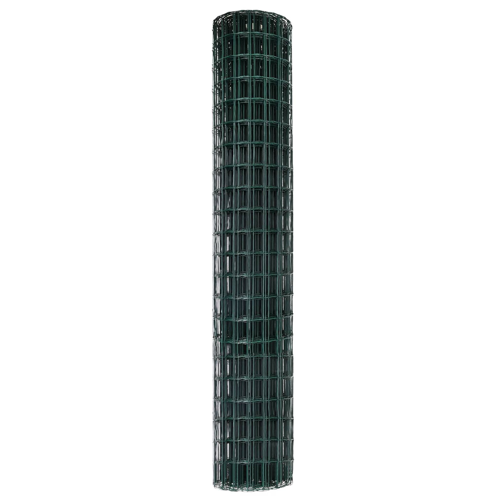 vidaXL Euro-Zaun Grün 1.6x10 m Stahl