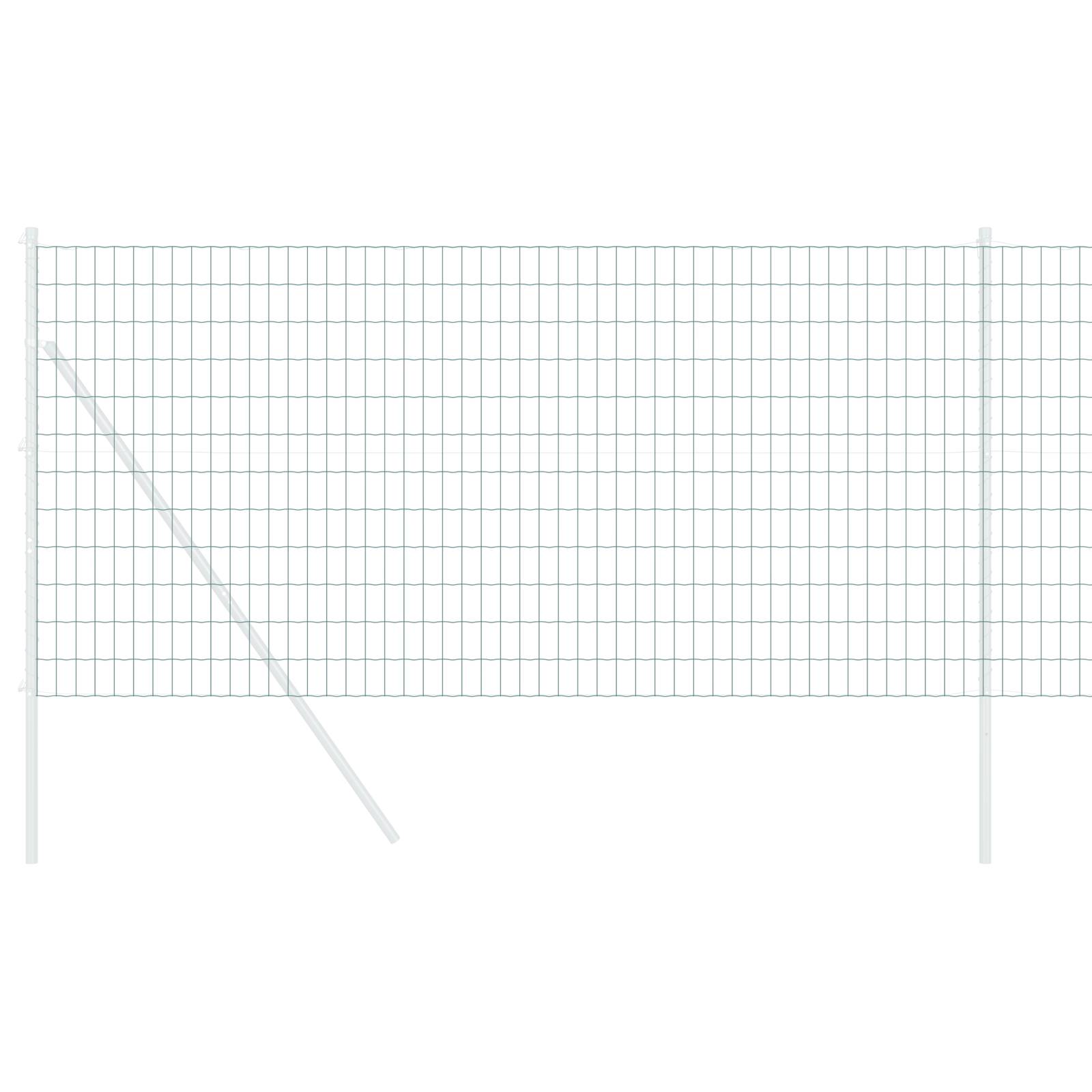 vidaXL Euro-Zaun Grün 0,4x10 m Stahl