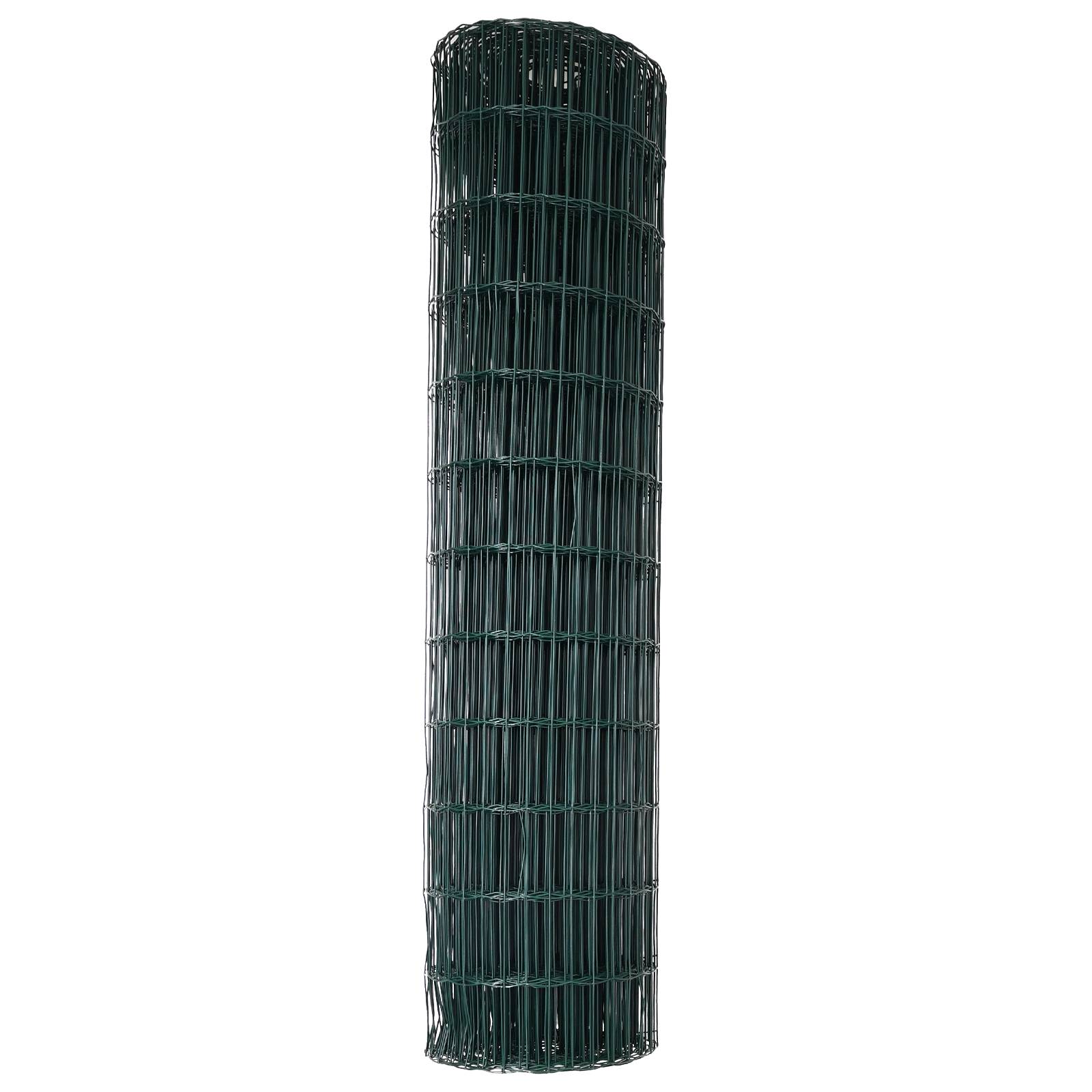 vidaXL Eurozaun Grün 1x10 m Stahl