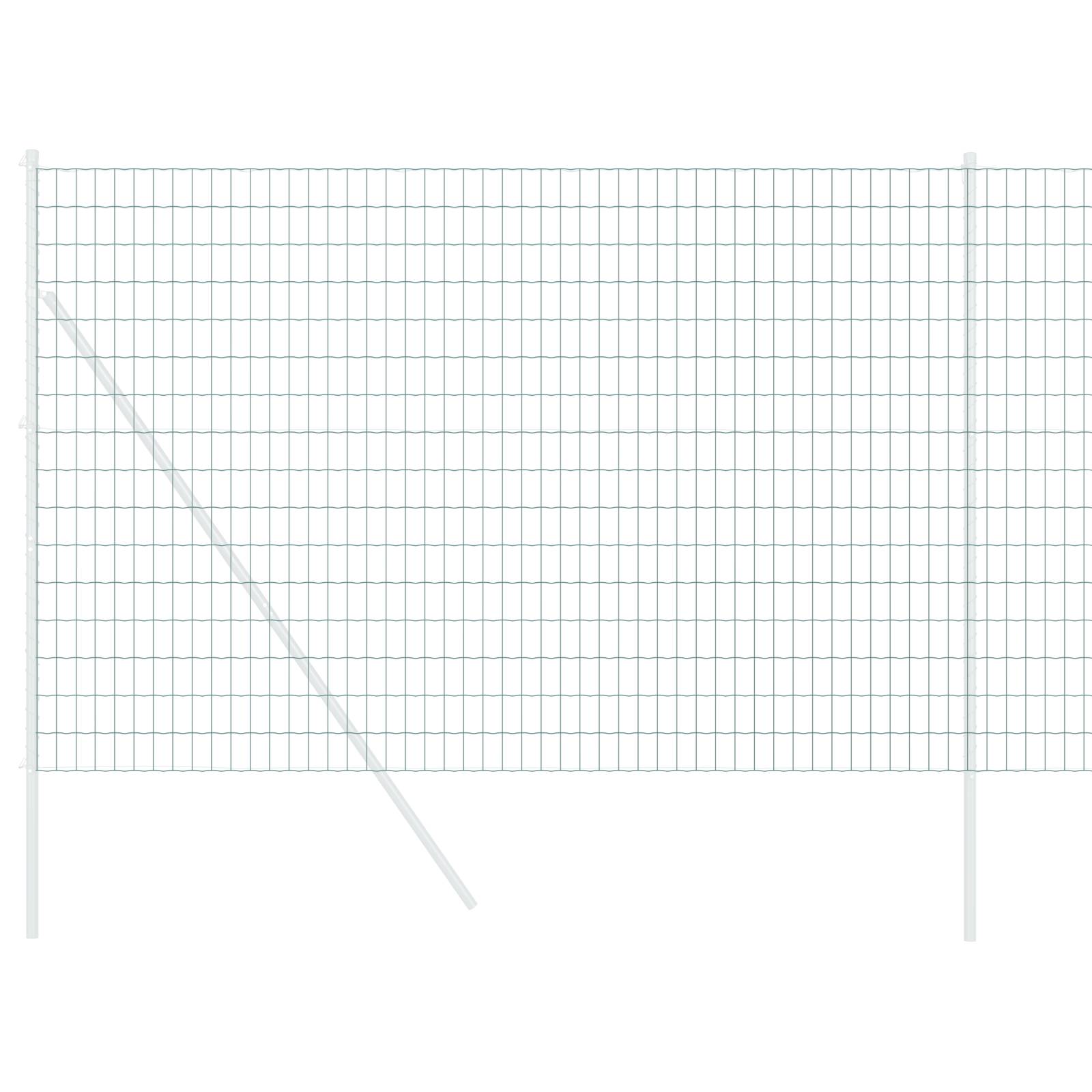 vidaXL Eurozaun Grün 1.6x10 m Stahl