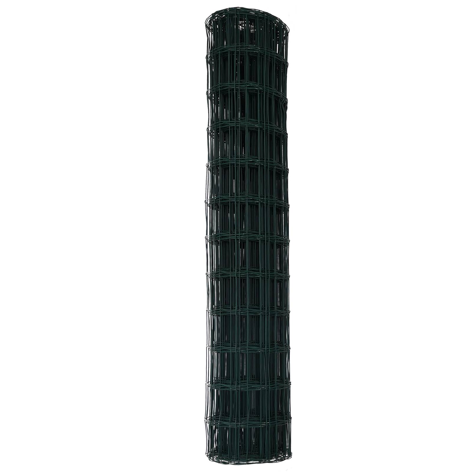 vidaXL Euro Zaun Grün 1x25 m Stahl