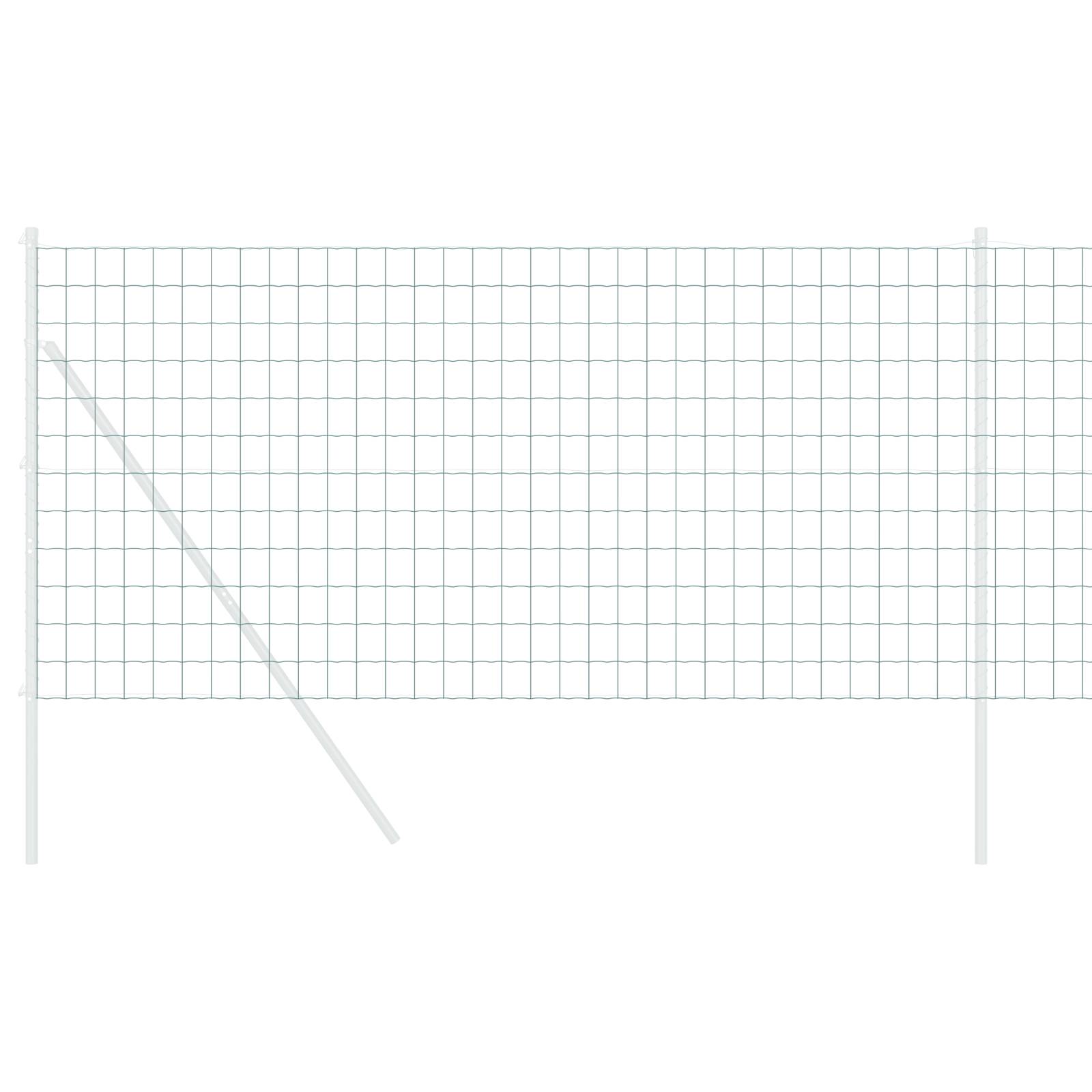 vidaXL Eurozaun Grün 1x10 m Stahl