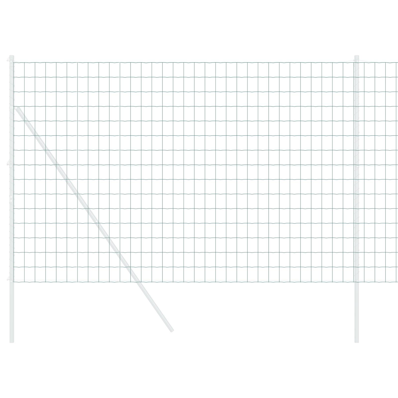 vidaXL Euro-Zaun Grün 1.5x10 m Stahl