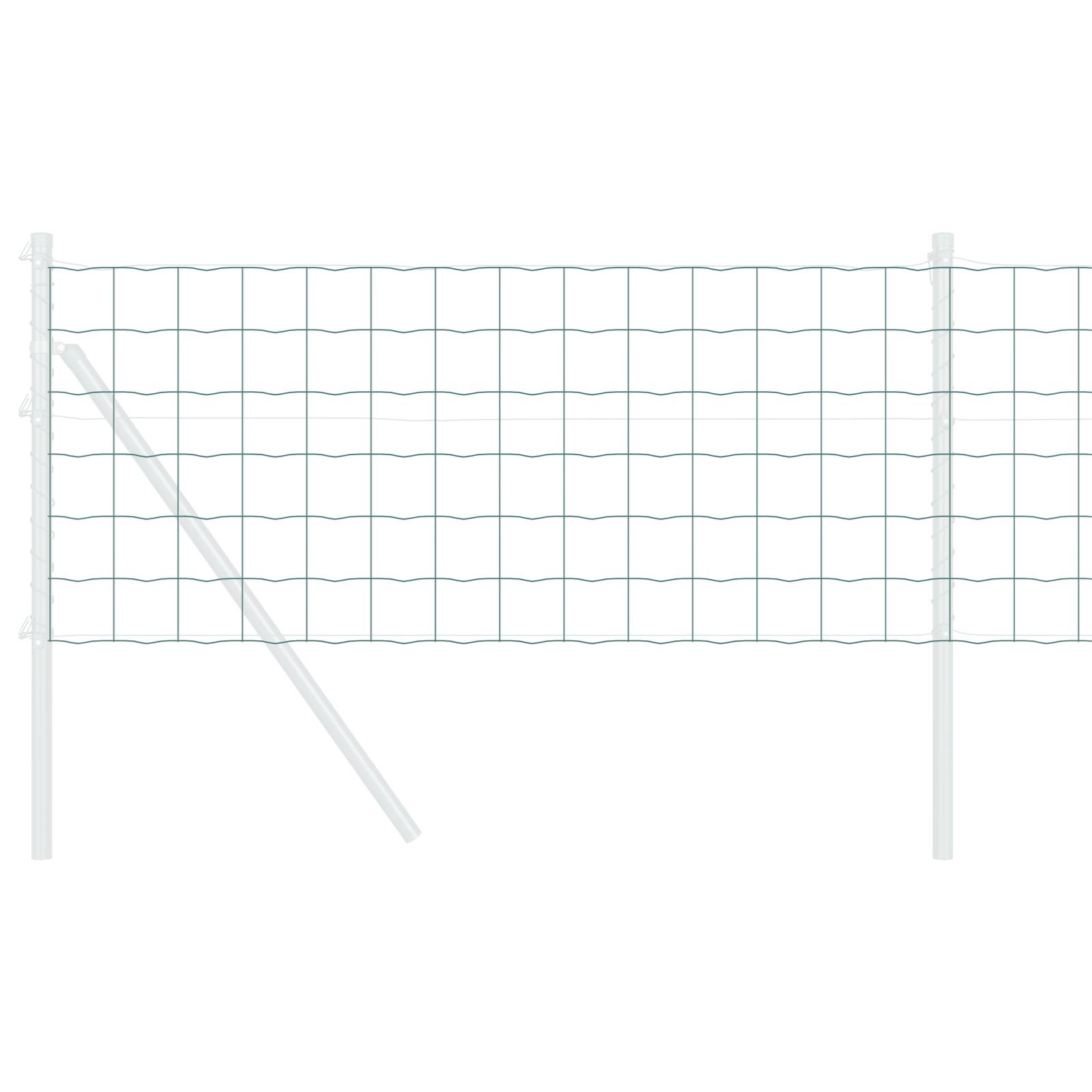 vidaXL Euro Zaun Grün 0.6x25 m Stahl