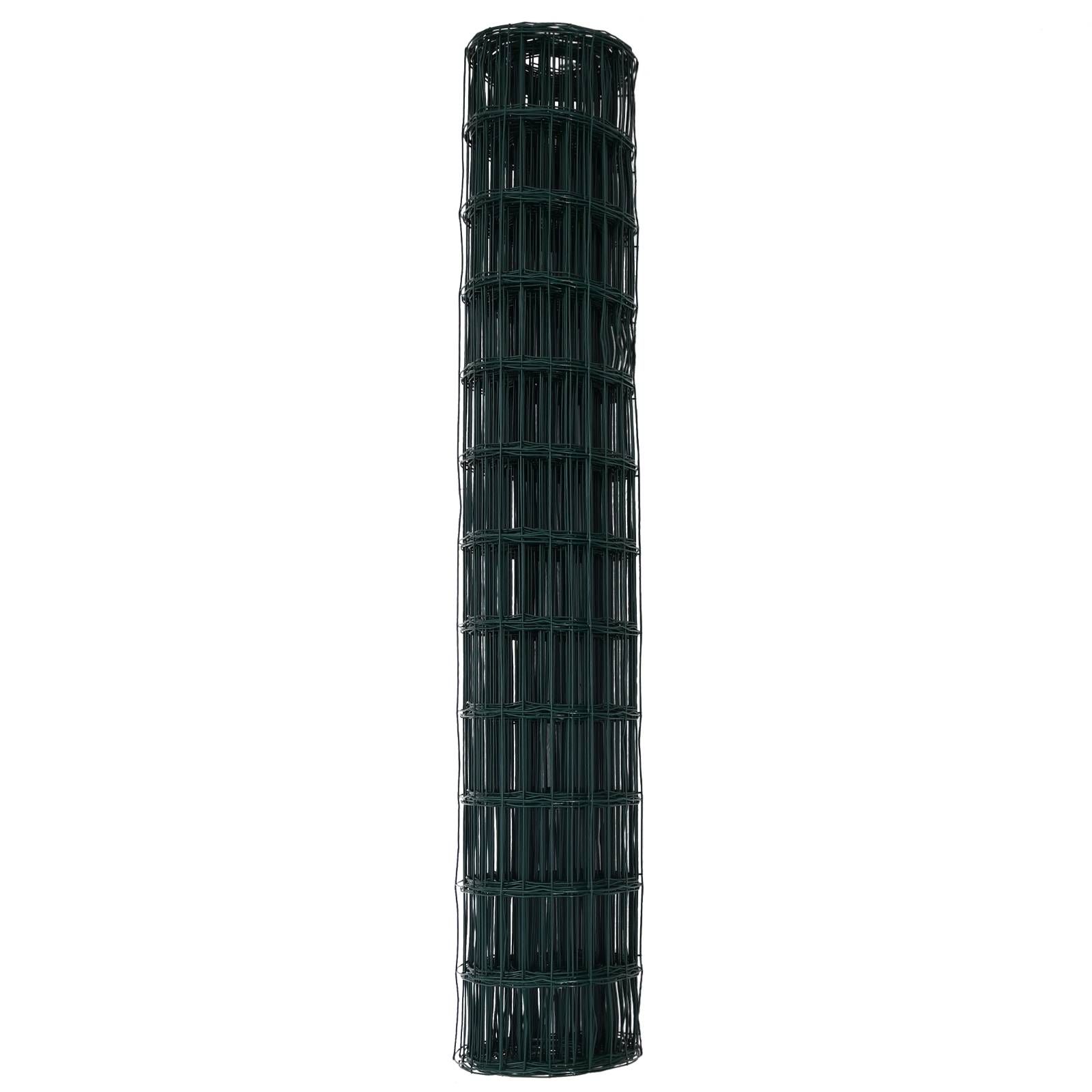 vidaXL Euro-Zaun Grün 1,4x10 m Stahl