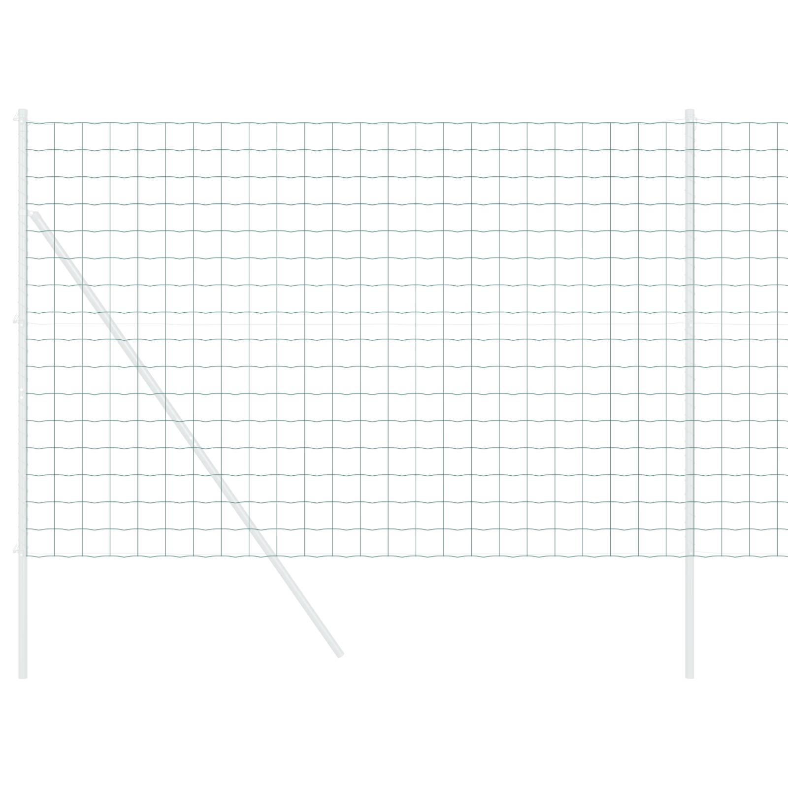 vidaXL Euro Zaun Grün 1.6x10m Stahl