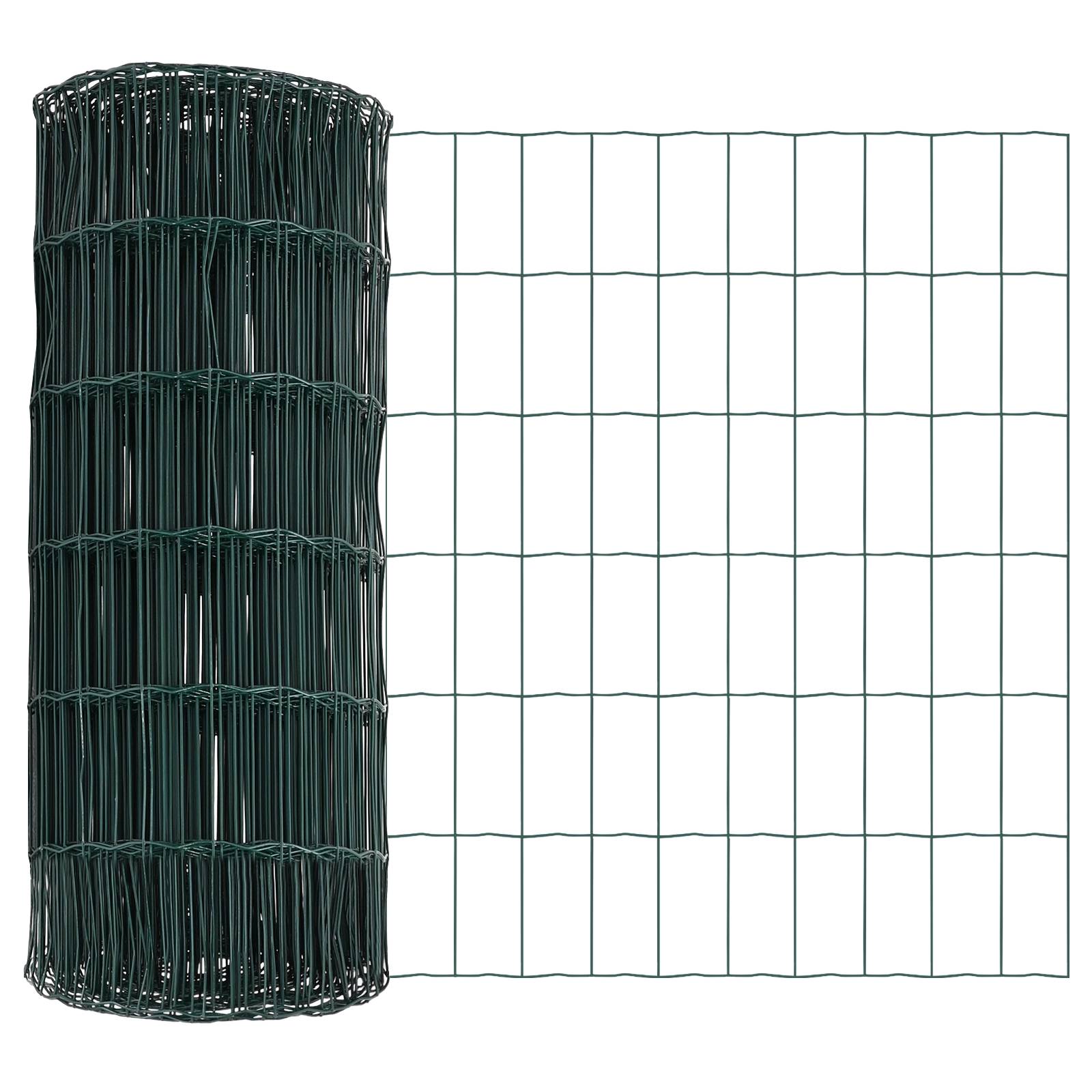 vidaXL Euro-Zaun Grün 0,8x10 m Stahl