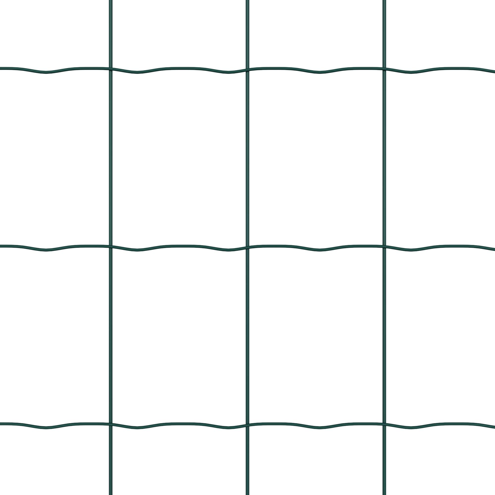 vidaXL Euro Zaun Grün 0.8x25 m Stahl