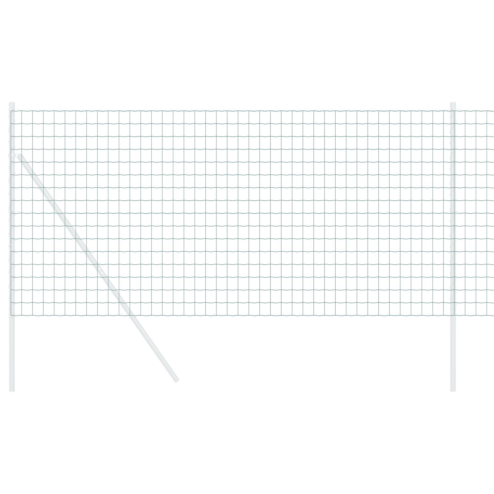 vidaXL Eurozaun Grün 0.6x25 m Stahl